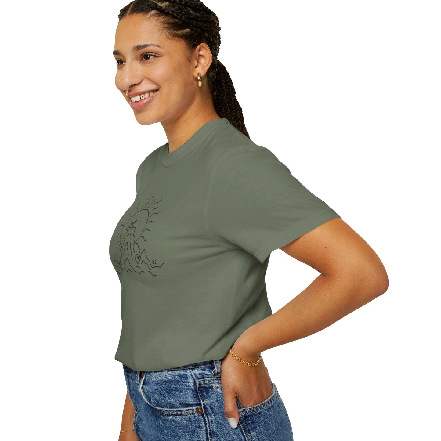 Into the Golden Hour by Maleeh Molstad limited edition unisex garment-dyed t-shirt ~ Peace