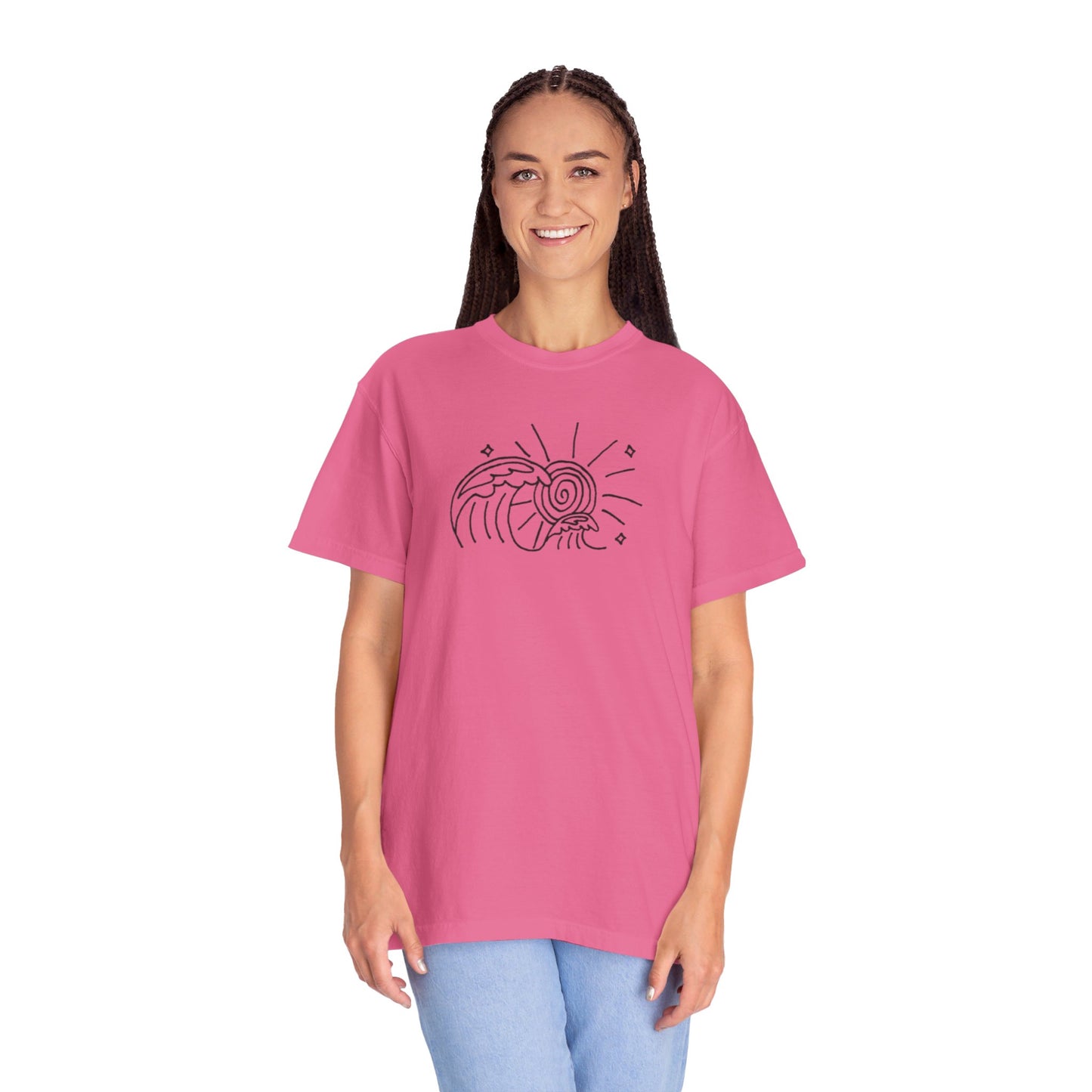 Into the Golden Hour by Maleeh Molstad limited edition unisex garment-dyed t-shirt ~ Waves