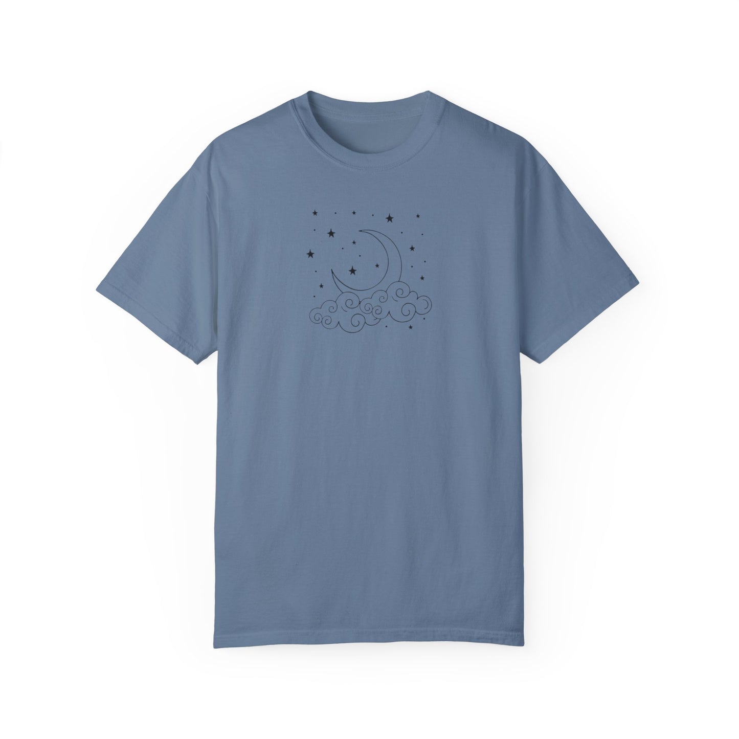 Where The Stars Shine Indigo Blue by Maleeh Molstad unisex garment-dyed t-shirt ~ Indigo Babies