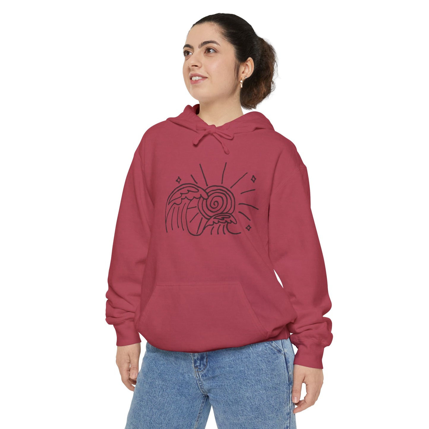 Into the Golden Hour by Maleeh Molstad limited edition unisex drummer hoodie ~ Waves