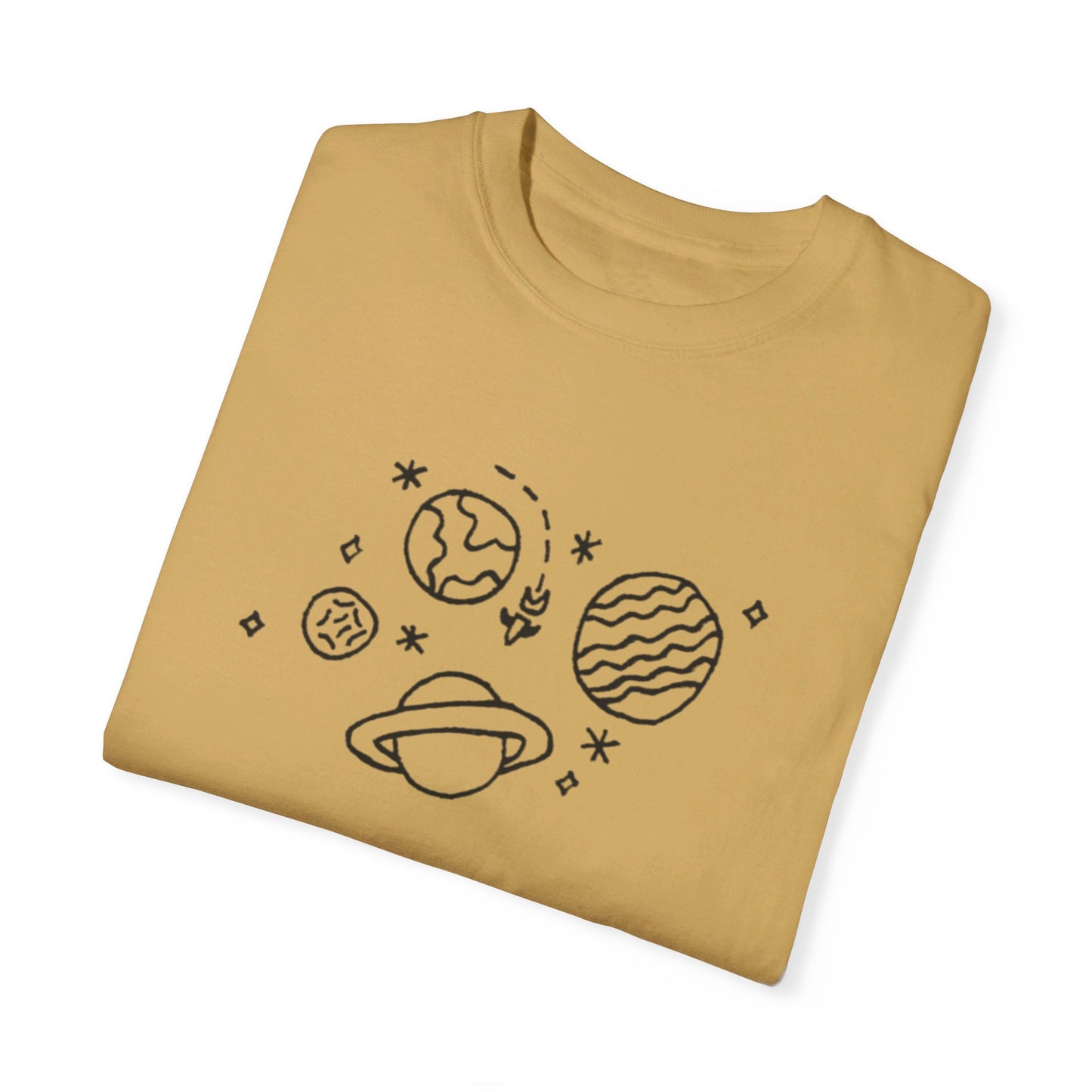 Into the Golden Hour by Maleeh Molstad limited edition unisex garment-dyed t-shirt ~ Space