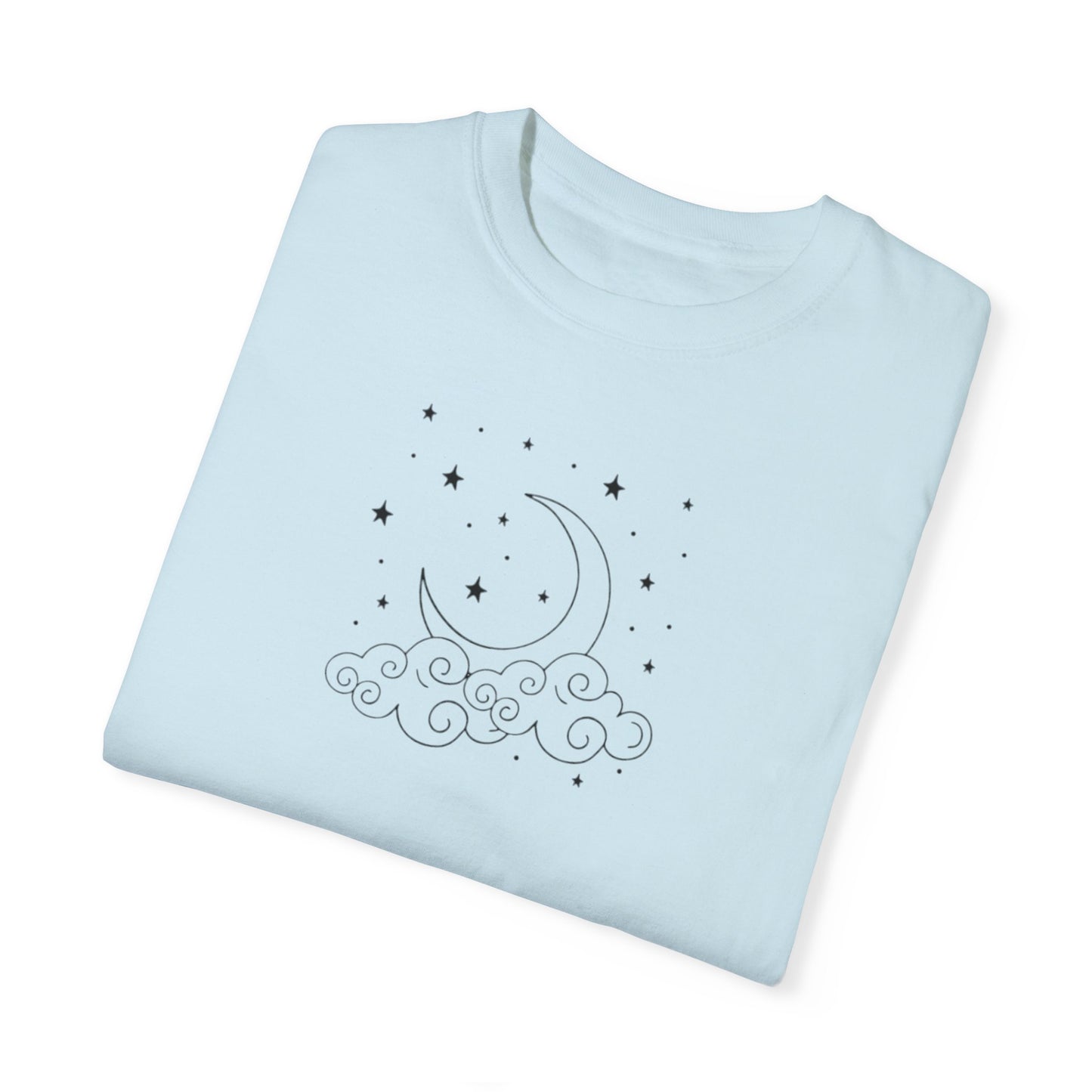 Where The Stars Shine Indigo Blue by Maleeh Molstad unisex garment-dyed t-shirt ~ Indigo Babies