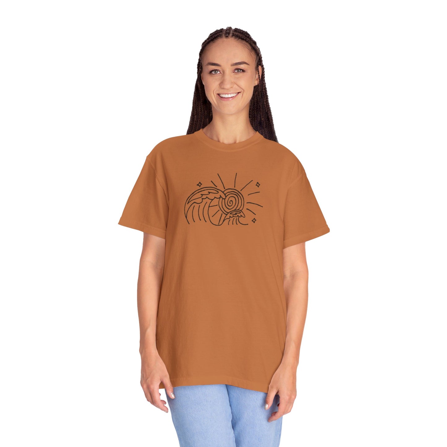 Into the Golden Hour by Maleeh Molstad limited edition unisex garment-dyed t-shirt ~ Waves
