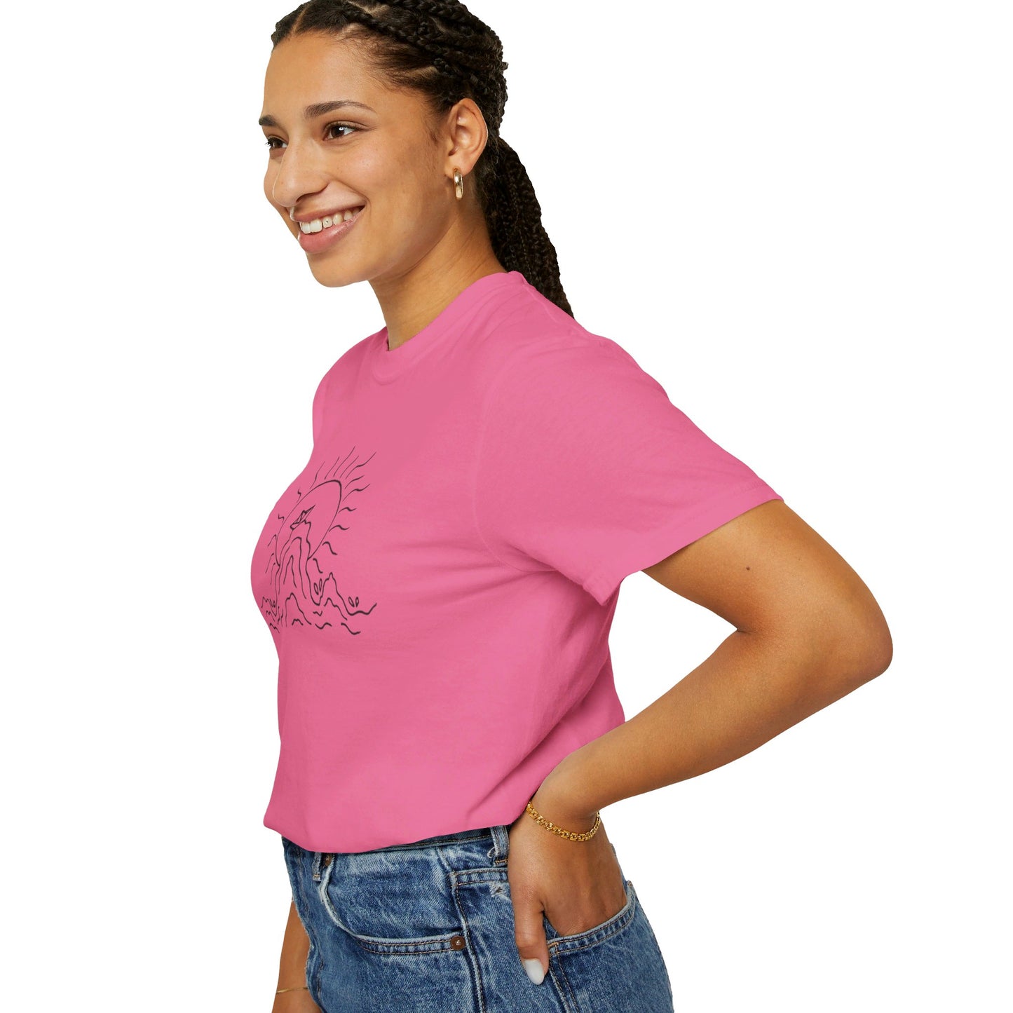 Into the Golden Hour by Maleeh Molstad limited edition unisex garment-dyed t-shirt ~ Peace