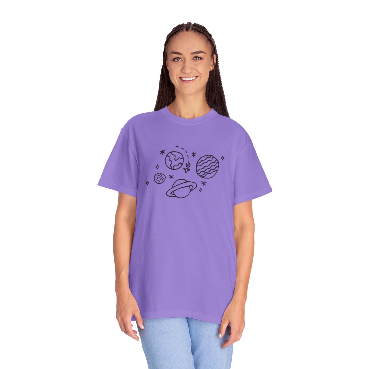 Into the Golden Hour by Maleeh Molstad limited edition unisex garment-dyed t-shirt ~ Space