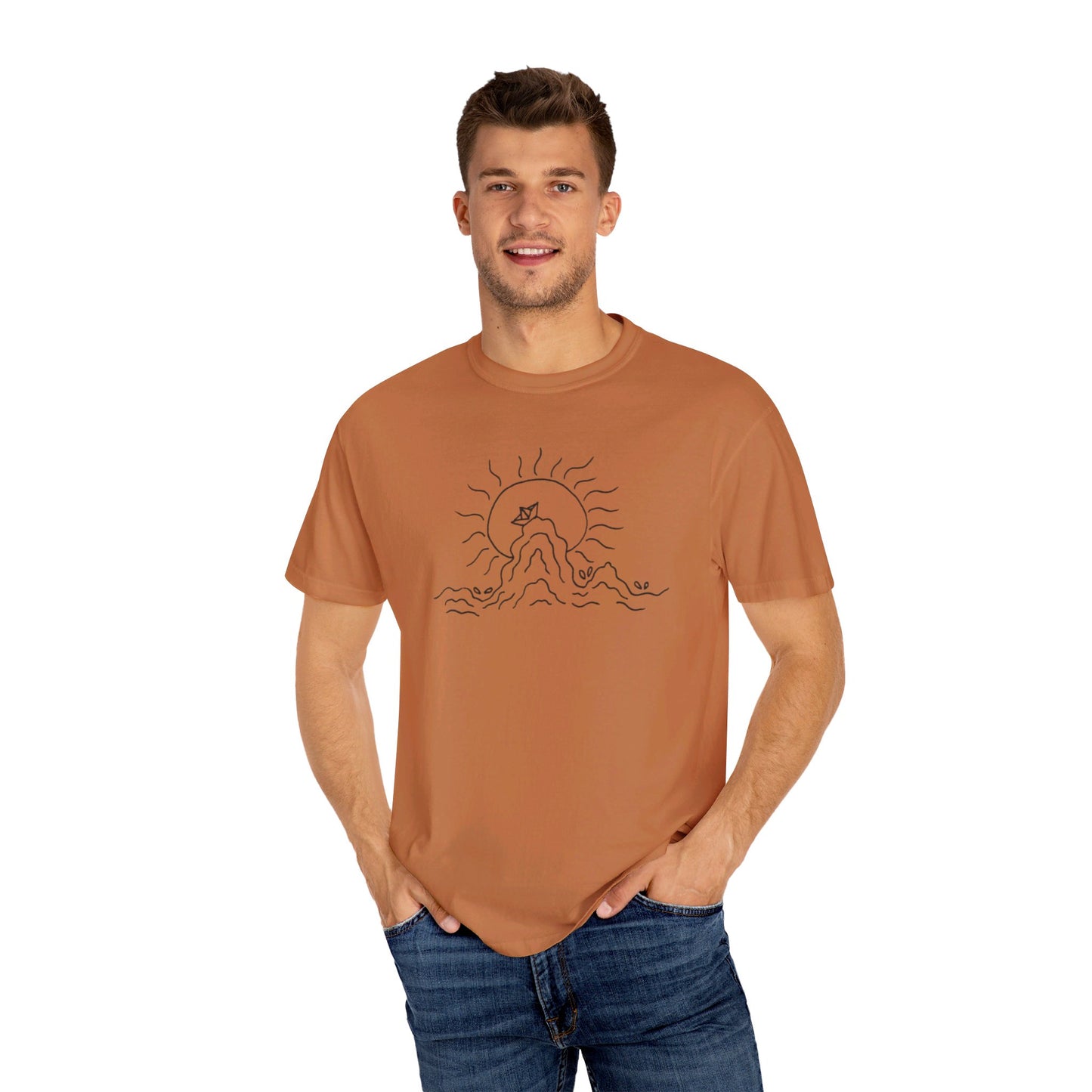 Into the Golden Hour by Maleeh Molstad limited edition unisex garment-dyed t-shirt ~ Peace