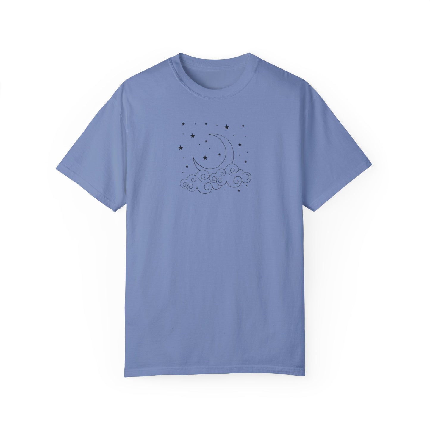 Where The Stars Shine Indigo Blue by Maleeh Molstad unisex garment-dyed t-shirt ~ Indigo Babies