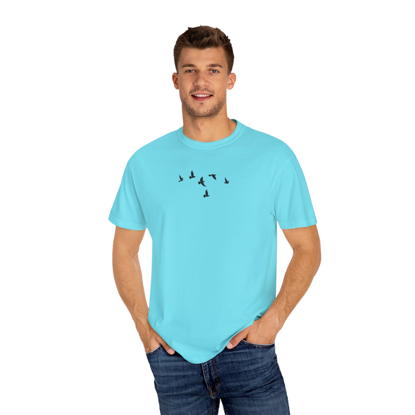 Where The Stars Shine Indigo Blue by Maleeh Molstad unisex garment-dyed t-shirt~ Until We Meet Again