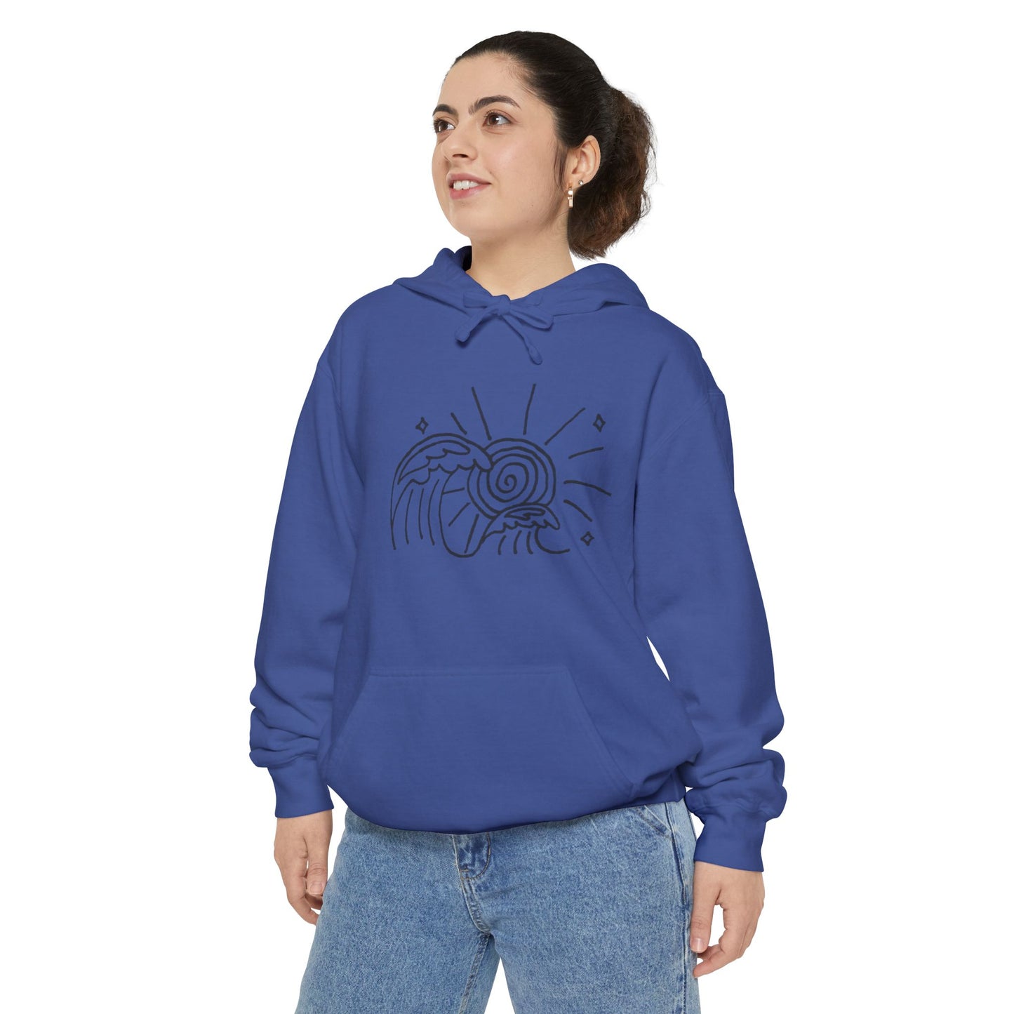 Into the Golden Hour by Maleeh Molstad limited edition unisex drummer hoodie ~ Waves