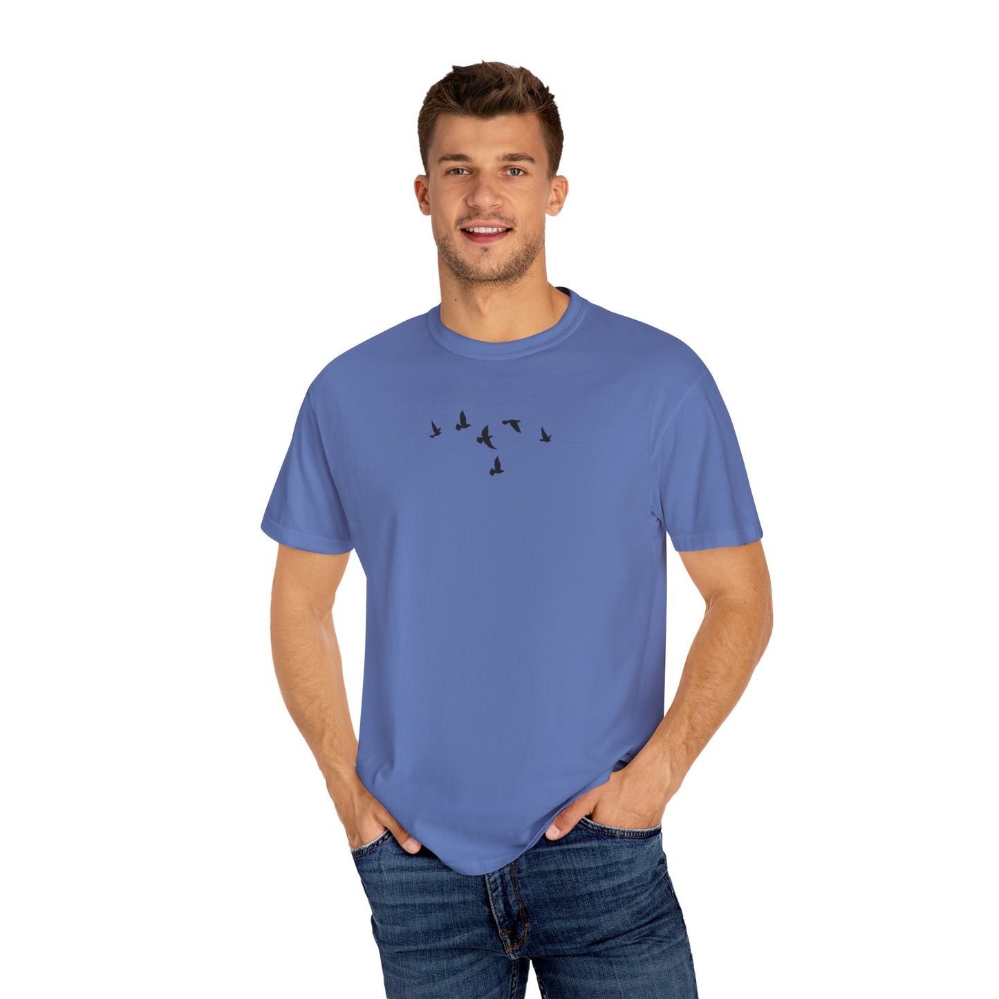 Where The Stars Shine Indigo Blue by Maleeh Molstad unisex garment-dyed t-shirt~ Until We Meet Again