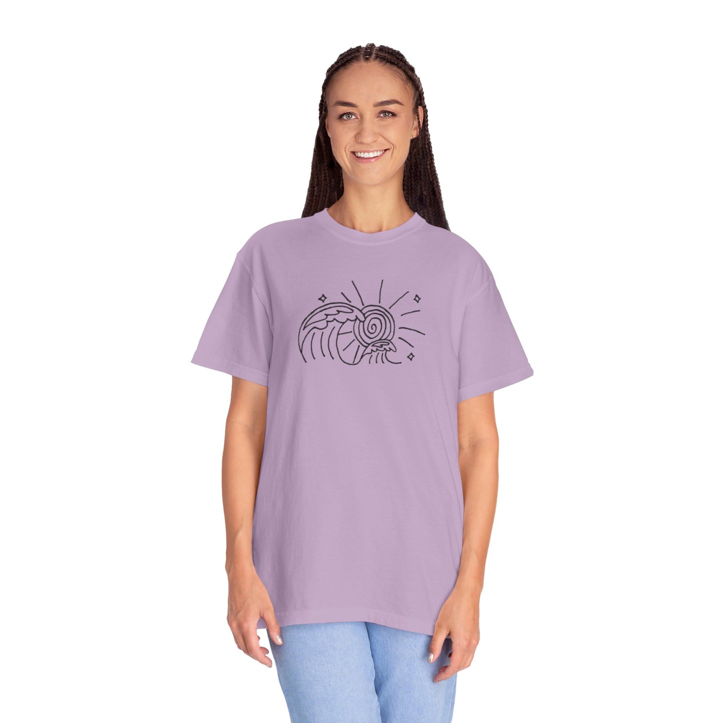 Into the Golden Hour by Maleeh Molstad limited edition unisex garment-dyed t-shirt ~ Waves