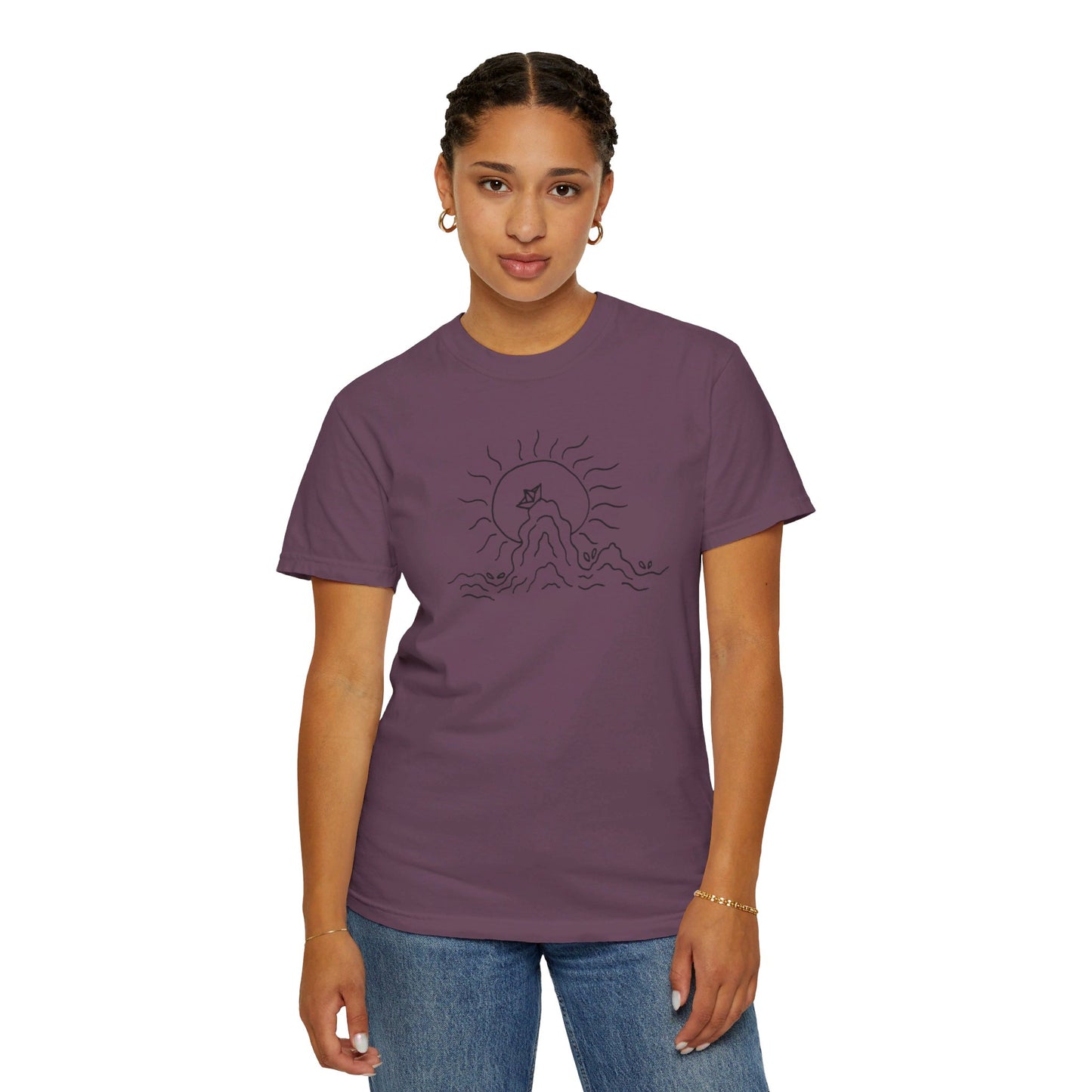 Into the Golden Hour by Maleeh Molstad limited edition unisex garment-dyed t-shirt ~ Peace