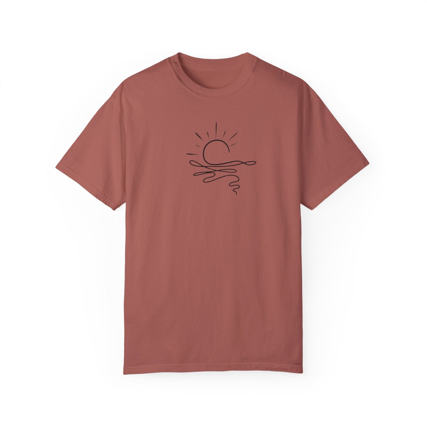 Where The Stars Shine Indigo Blue by Maleeh Molstad unisex garment-dyed t-shirt ~ Turquoise