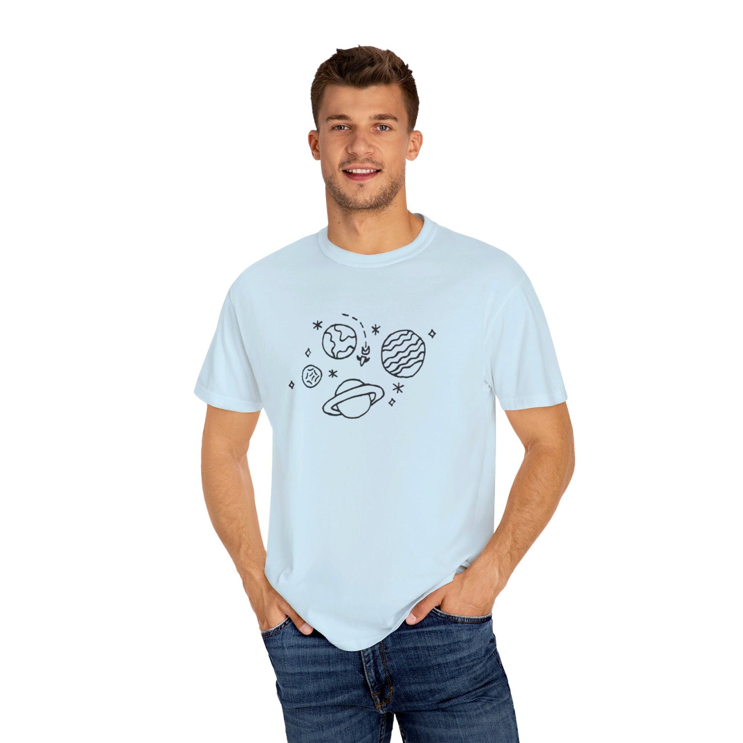 Into the Golden Hour by Maleeh Molstad limited edition unisex garment-dyed t-shirt ~ Space