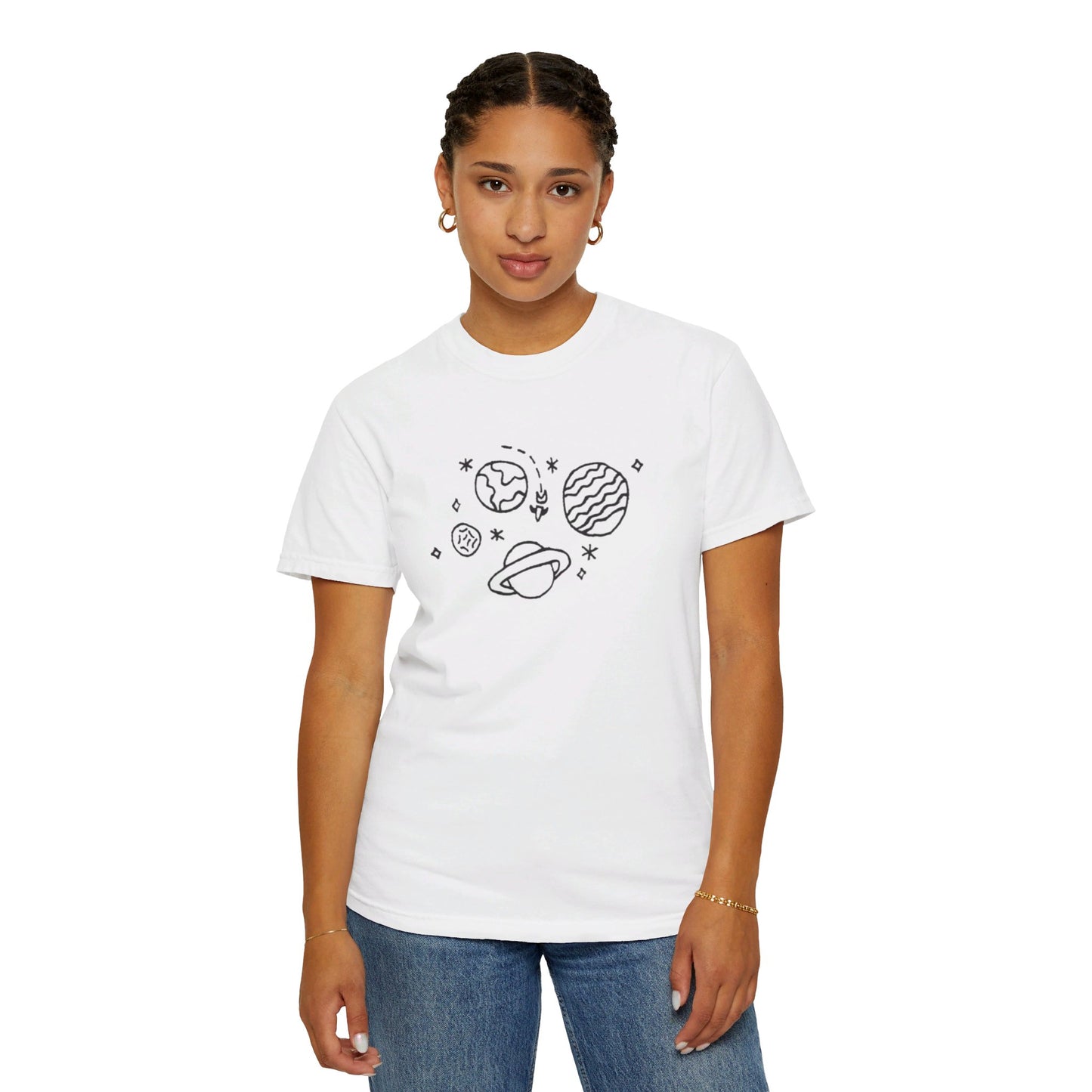 Into the Golden Hour by Maleeh Molstad limited edition unisex garment-dyed t-shirt ~ Space