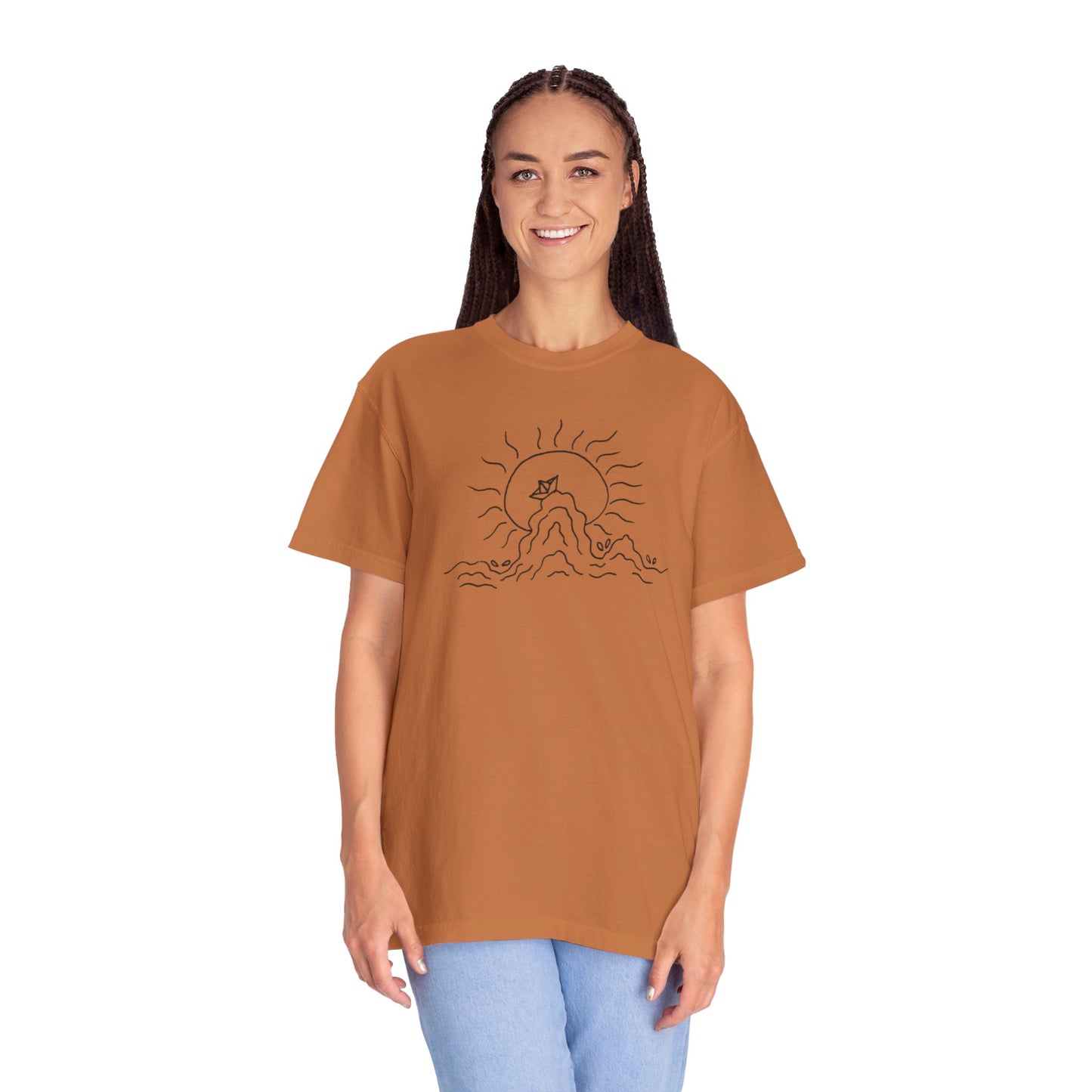 Into the Golden Hour by Maleeh Molstad limited edition unisex garment-dyed t-shirt ~ Peace