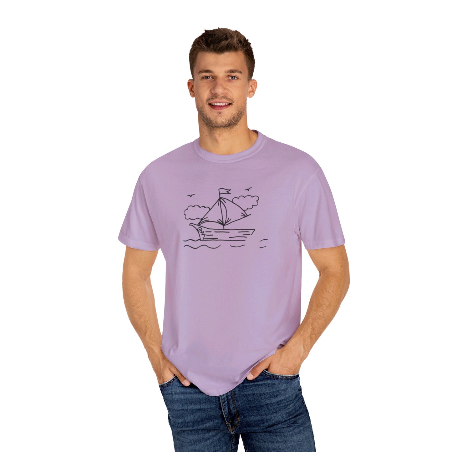 Into the Golden Hour by Maleeh Molstad limited edition unisex garment-dyed t-shirt ~ Paradise