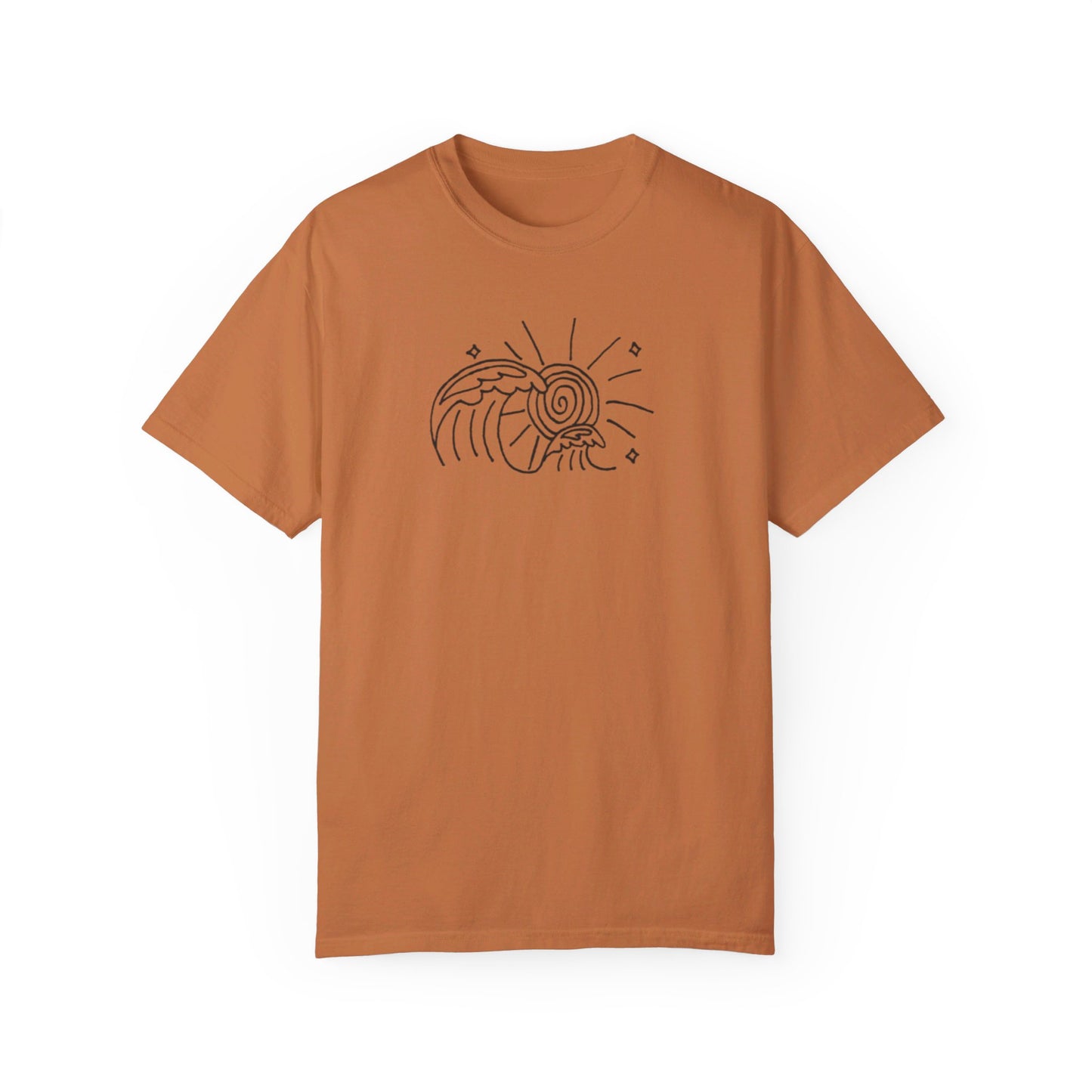Into the Golden Hour by Maleeh Molstad limited edition unisex garment-dyed t-shirt ~ Waves