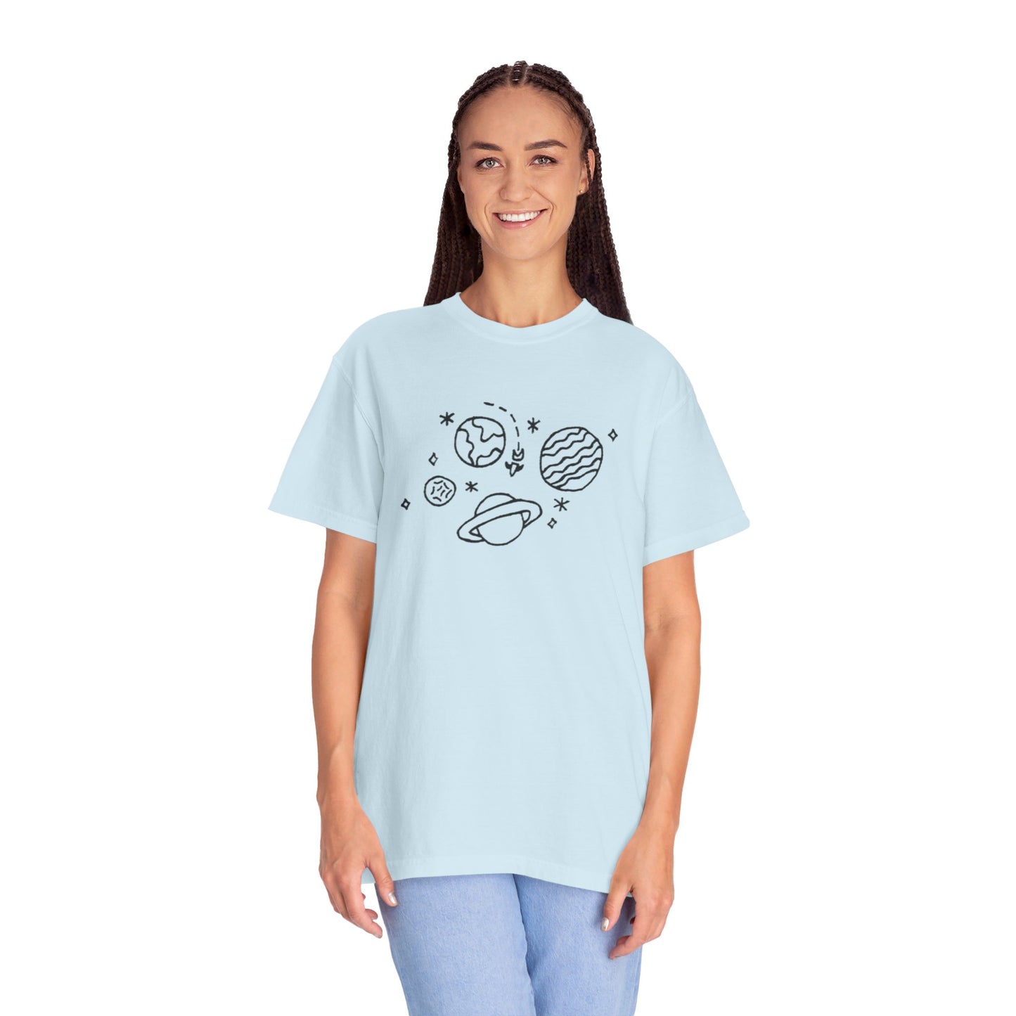 Into the Golden Hour by Maleeh Molstad limited edition unisex garment-dyed t-shirt ~ Space