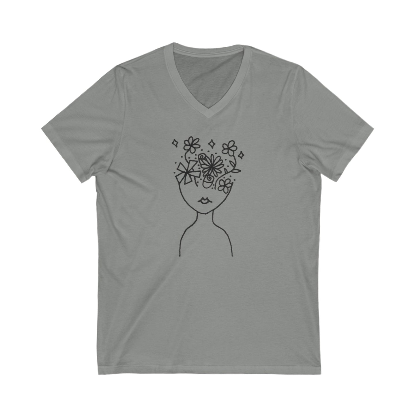 Into the Golden Hour by Maleeh Molstad limited edition unisex jersey short sleeve v-neck tee ~ Understanding
