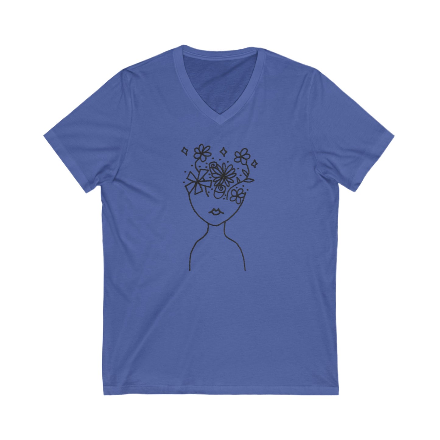 Into the Golden Hour by Maleeh Molstad limited edition unisex jersey short sleeve v-neck tee ~ Understanding