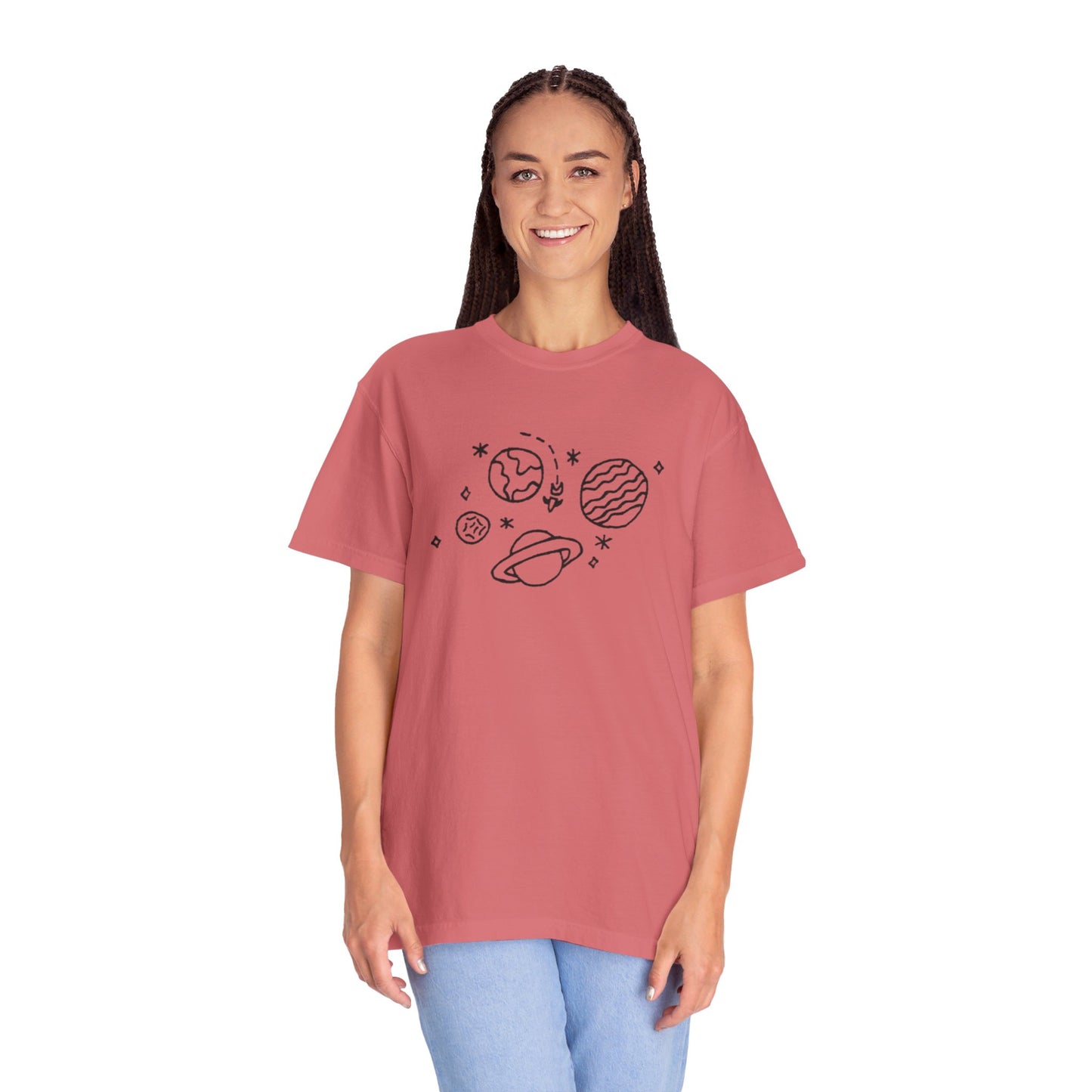 Into the Golden Hour by Maleeh Molstad limited edition unisex garment-dyed t-shirt ~ Space