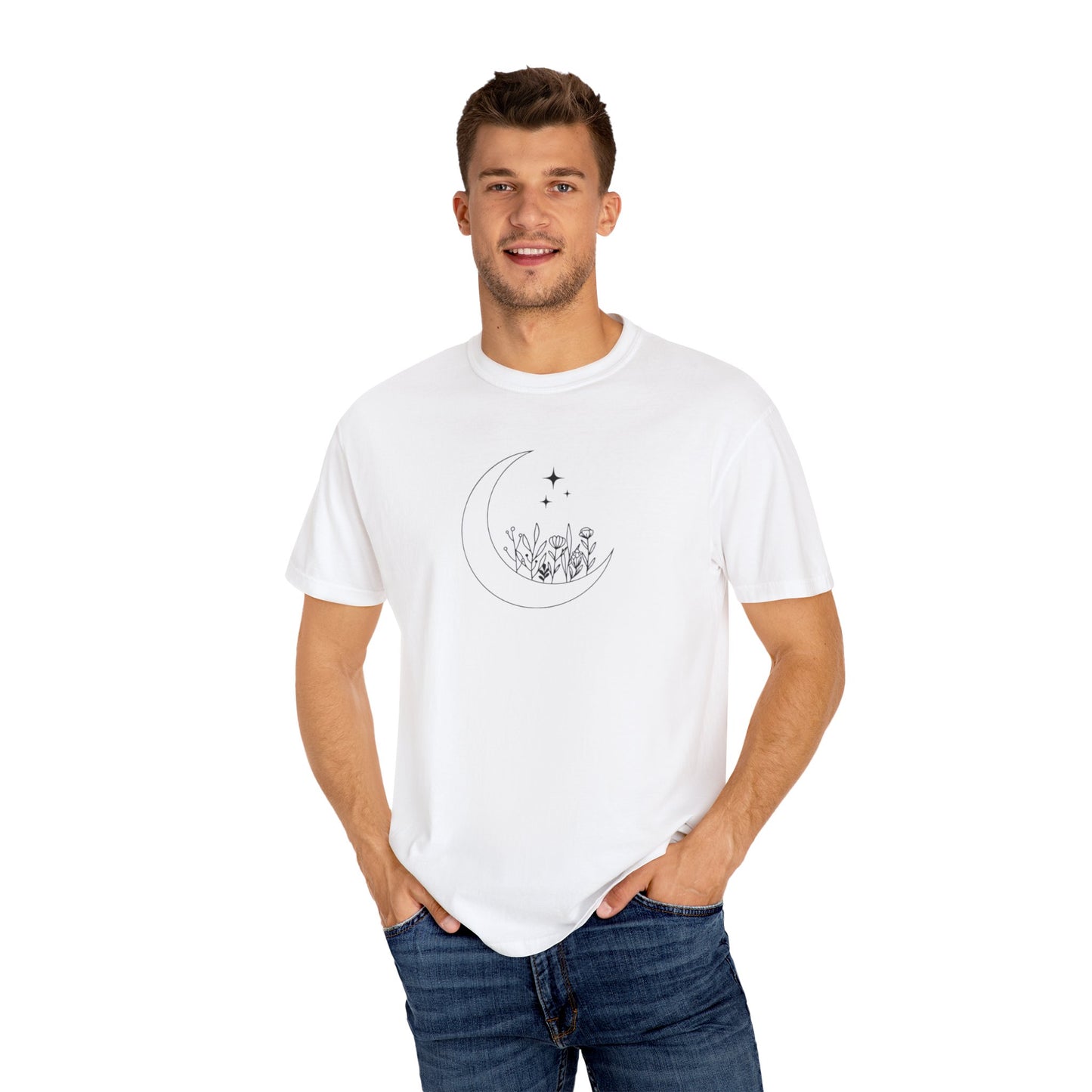Where the Stars Shine Indigo Blue by Maleeh Molstad unisex garment-dyed t-shirt ~ Musn’t Forget