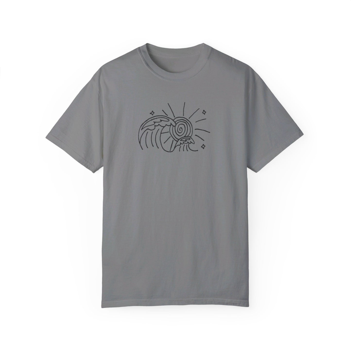 Into the Golden Hour by Maleeh Molstad limited edition unisex garment-dyed t-shirt ~ Waves