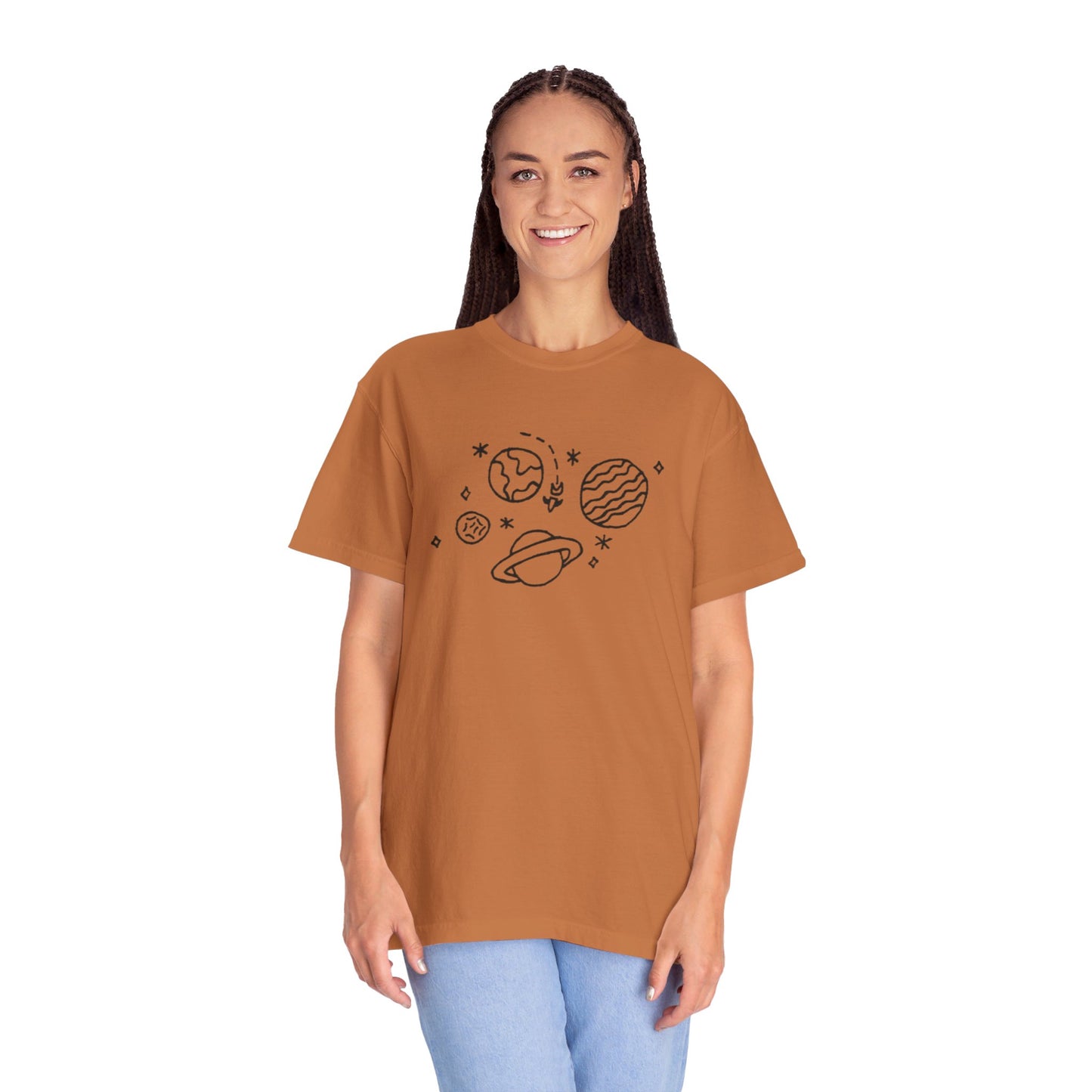 Into the Golden Hour by Maleeh Molstad limited edition unisex garment-dyed t-shirt ~ Space
