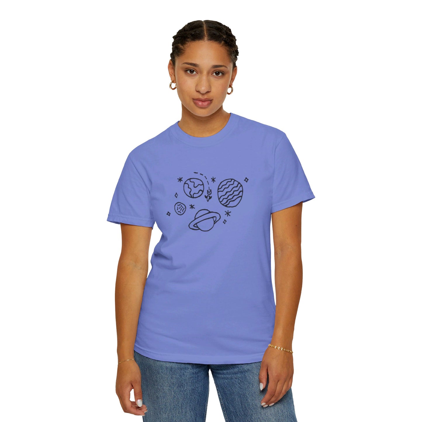 Into the Golden Hour by Maleeh Molstad limited edition unisex garment-dyed t-shirt ~ Space