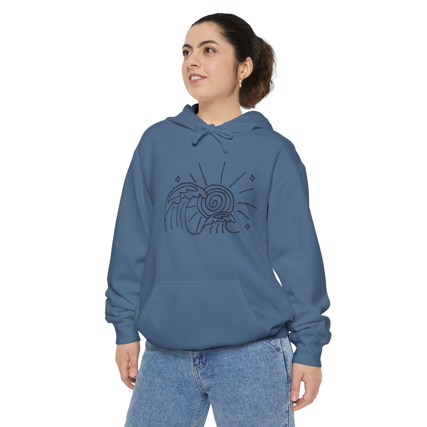 Into the Golden Hour by Maleeh Molstad limited edition unisex drummer hoodie ~ Waves