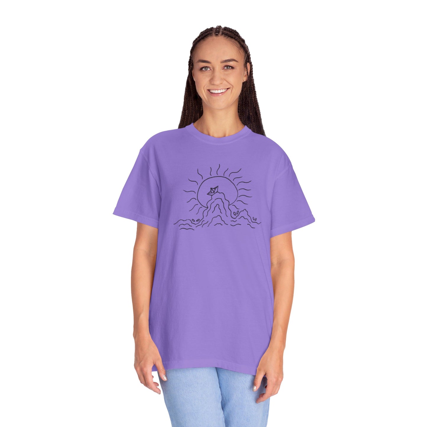 Into the Golden Hour by Maleeh Molstad limited edition unisex garment-dyed t-shirt ~ Peace