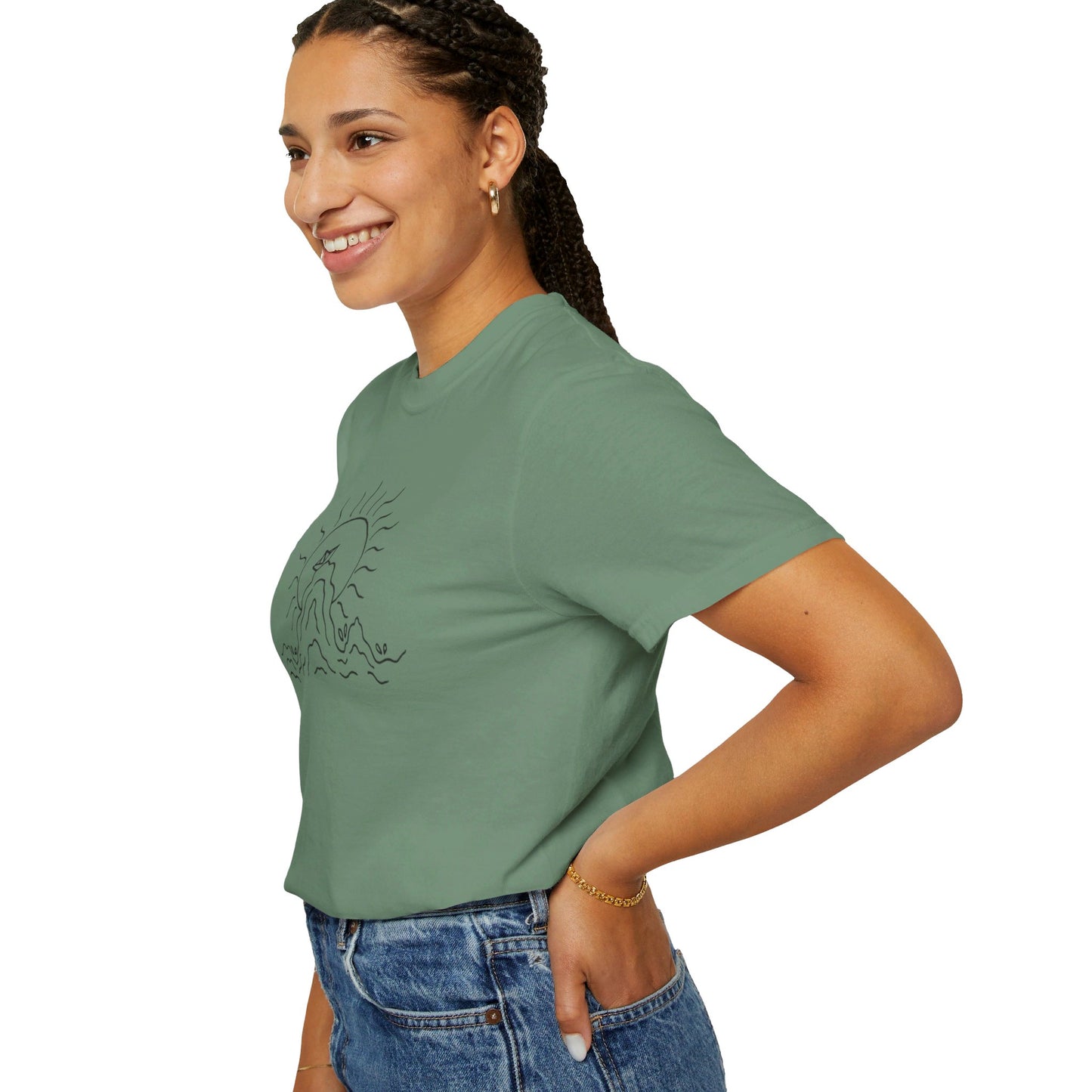 Into the Golden Hour by Maleeh Molstad limited edition unisex garment-dyed t-shirt ~ Peace