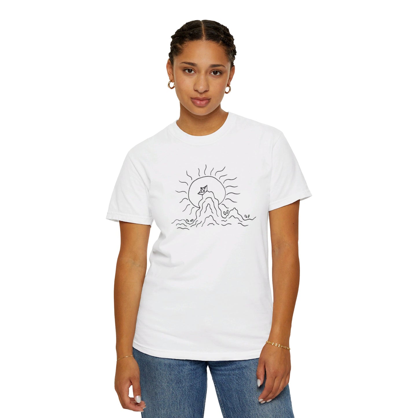 Into the Golden Hour by Maleeh Molstad limited edition unisex garment-dyed t-shirt ~ Peace