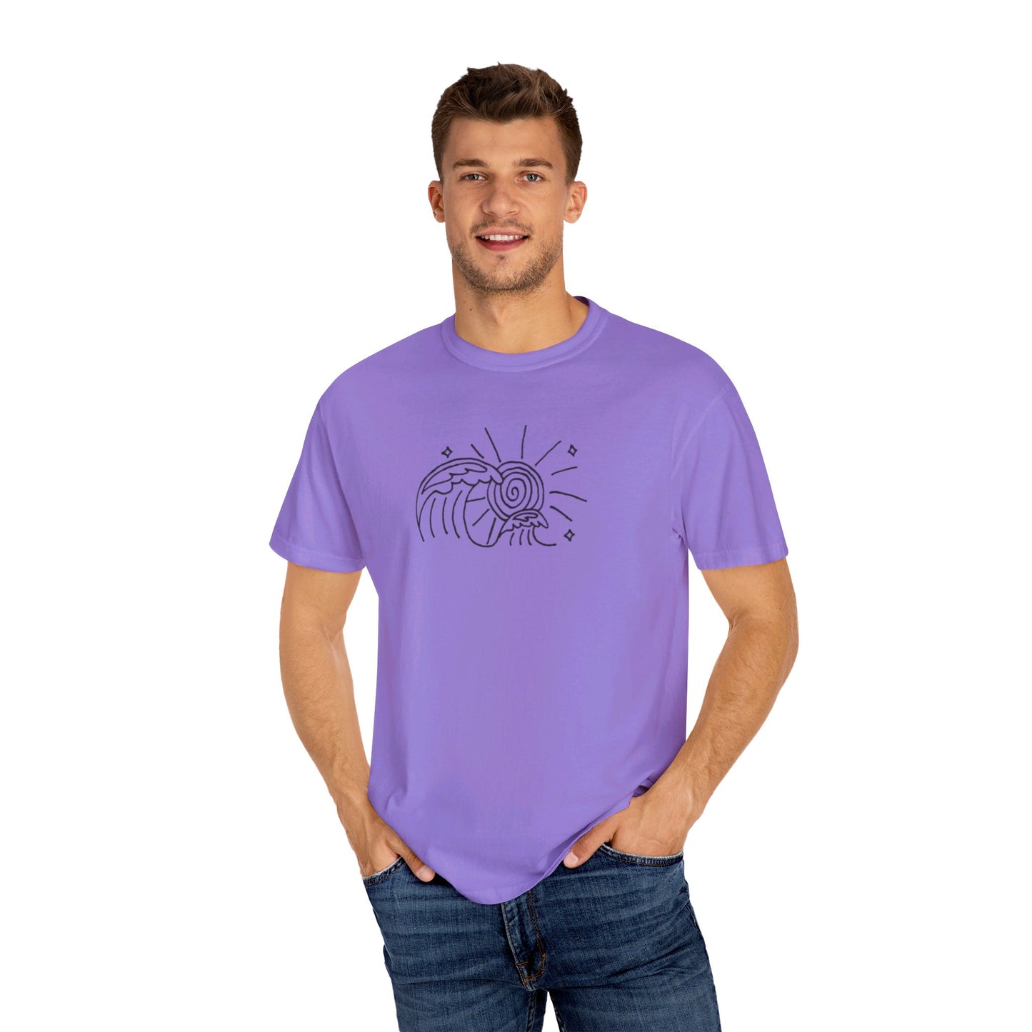Into the Golden Hour by Maleeh Molstad limited edition unisex garment-dyed t-shirt ~ Waves