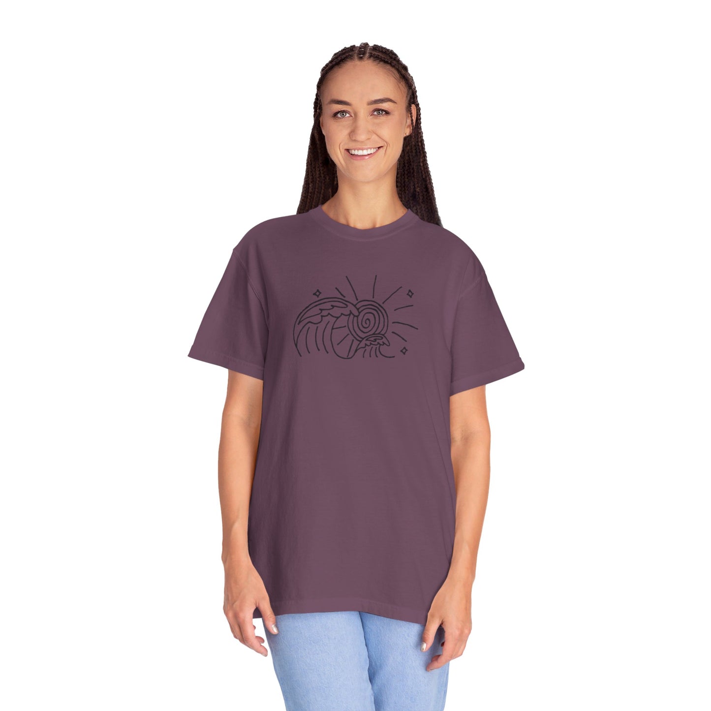 Into the Golden Hour by Maleeh Molstad limited edition unisex garment-dyed t-shirt ~ Waves