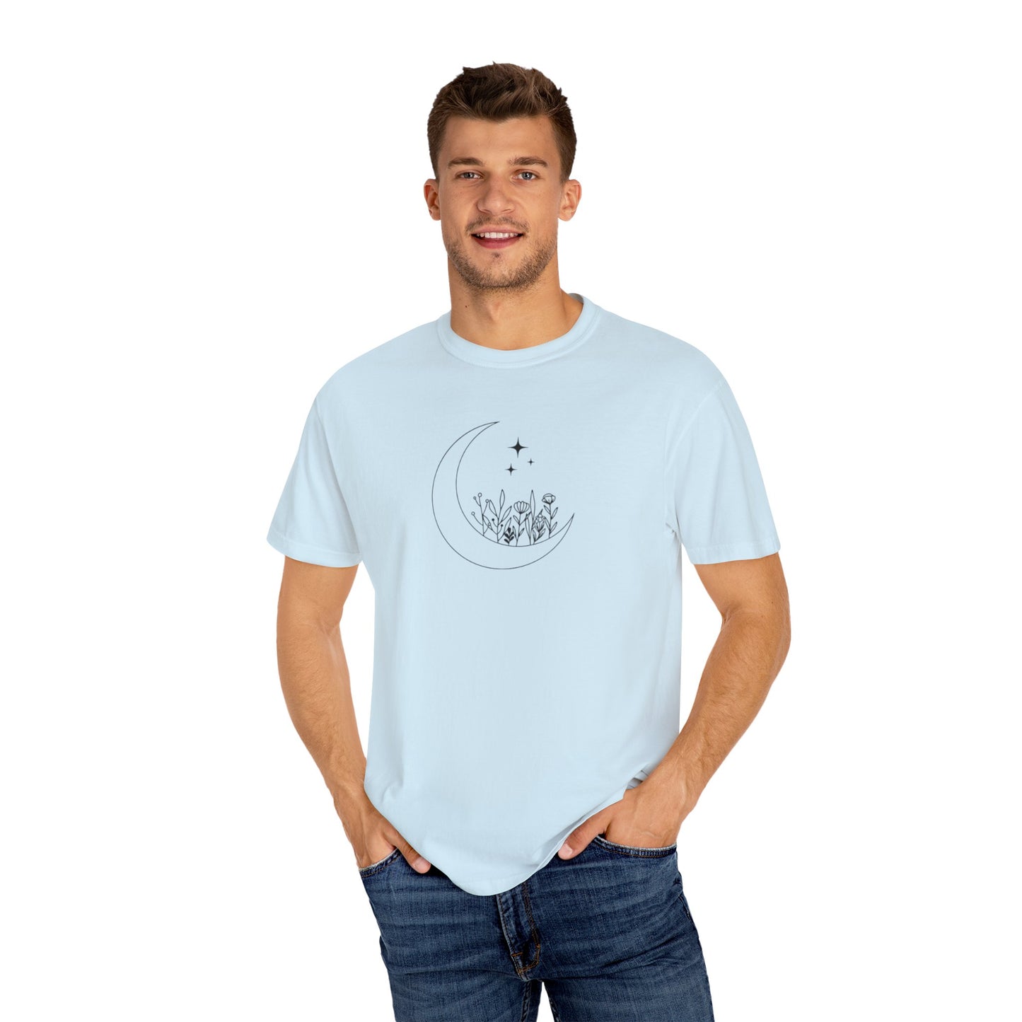 Where the Stars Shine Indigo Blue by Maleeh Molstad unisex garment-dyed t-shirt ~ Musn’t Forget