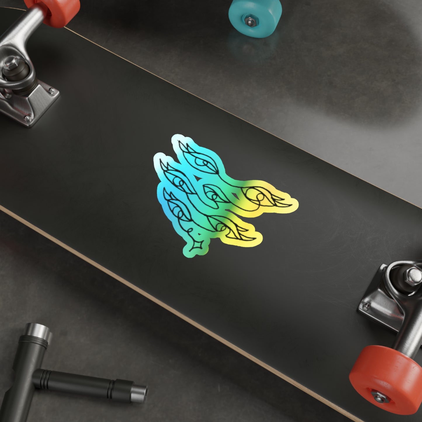 Into the Golden Hour by Maleeh Molstad limited edition holographic die-cut stickers ~ Gypsy