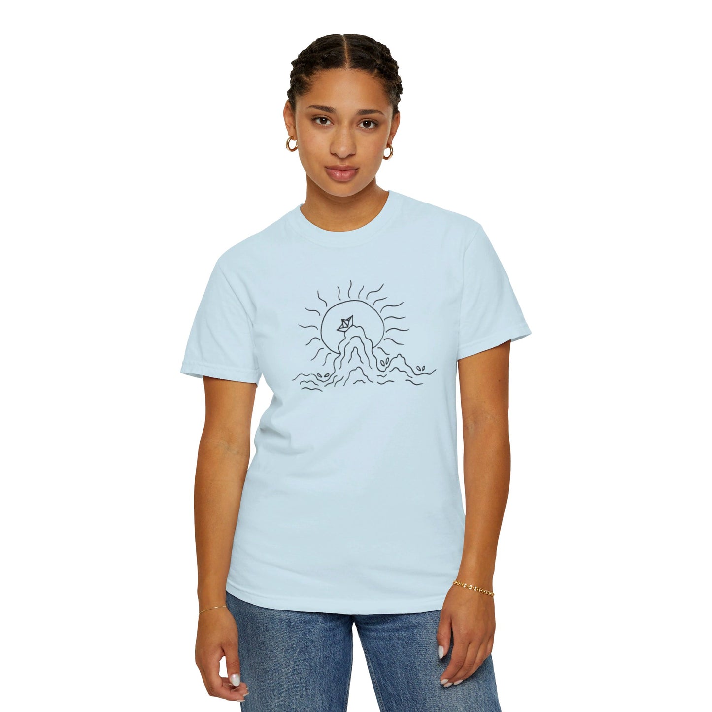 Into the Golden Hour by Maleeh Molstad limited edition unisex garment-dyed t-shirt ~ Peace