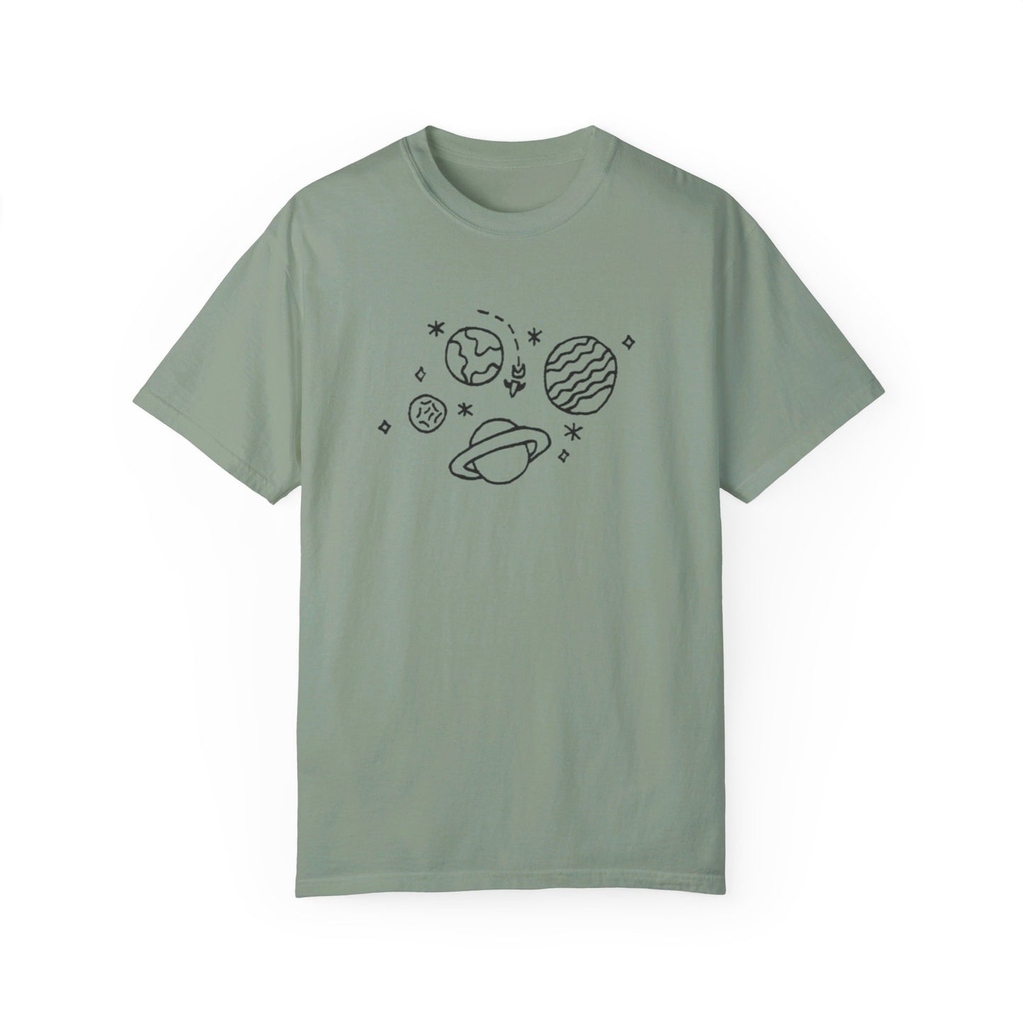 Into the Golden Hour by Maleeh Molstad limited edition unisex garment-dyed t-shirt ~ Space