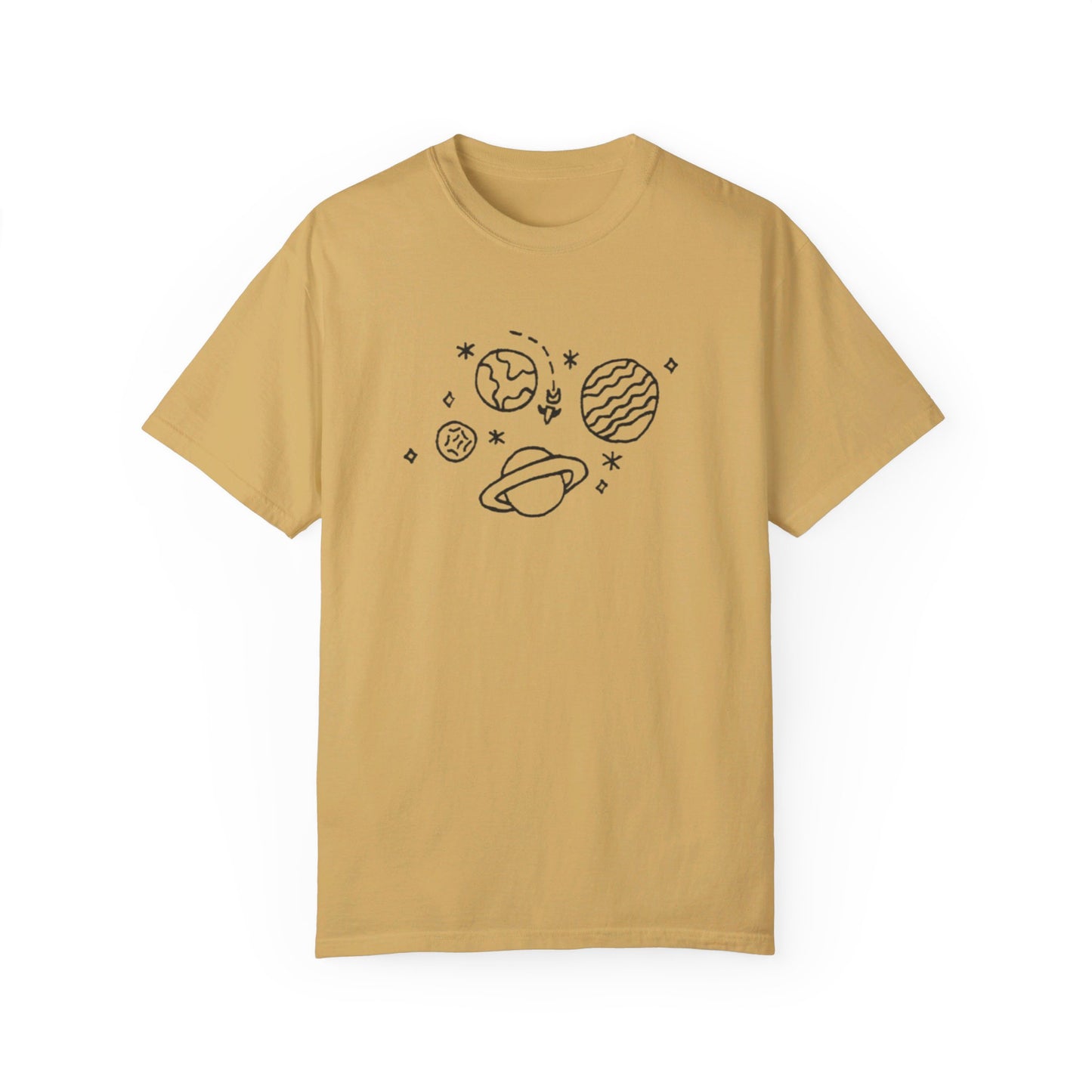 Into the Golden Hour by Maleeh Molstad limited edition unisex garment-dyed t-shirt ~ Space