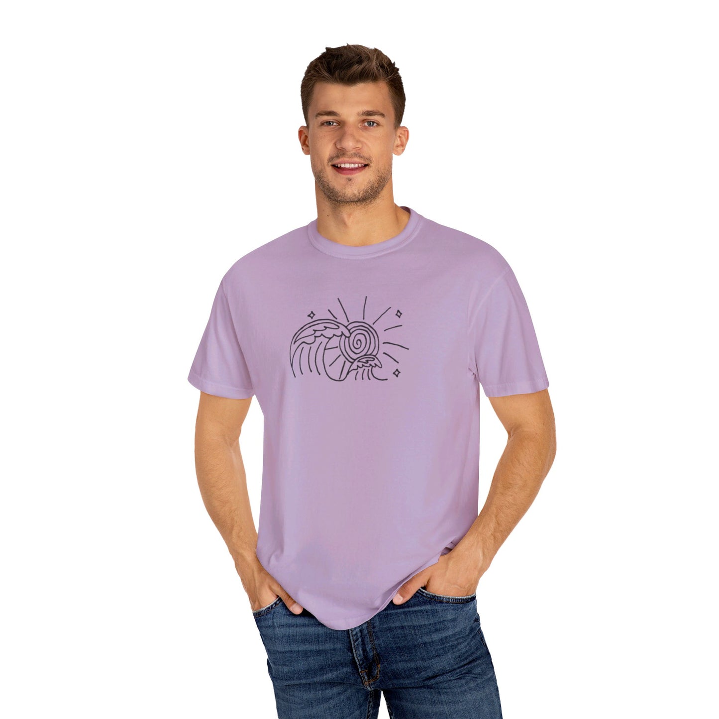 Into the Golden Hour by Maleeh Molstad limited edition unisex garment-dyed t-shirt ~ Waves