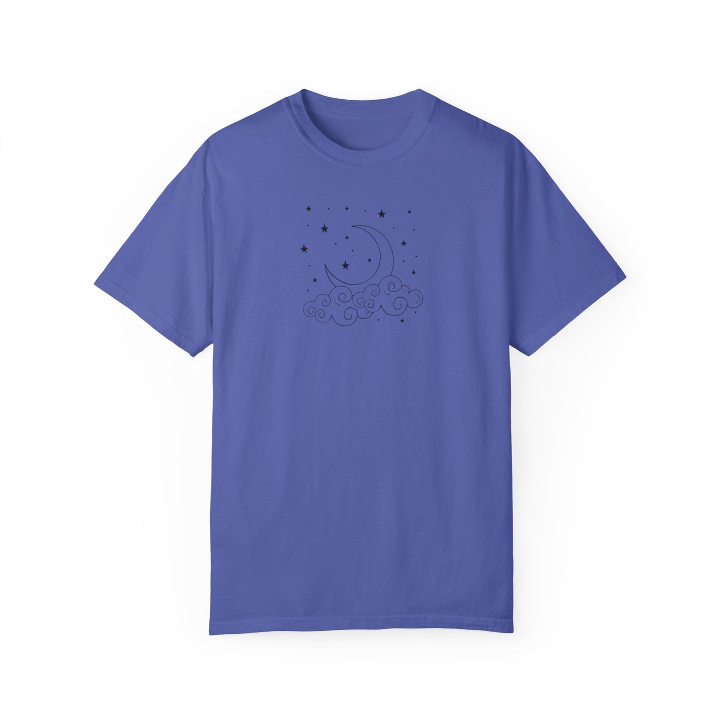 Where The Stars Shine Indigo Blue by Maleeh Molstad unisex garment-dyed t-shirt ~ Indigo Babies