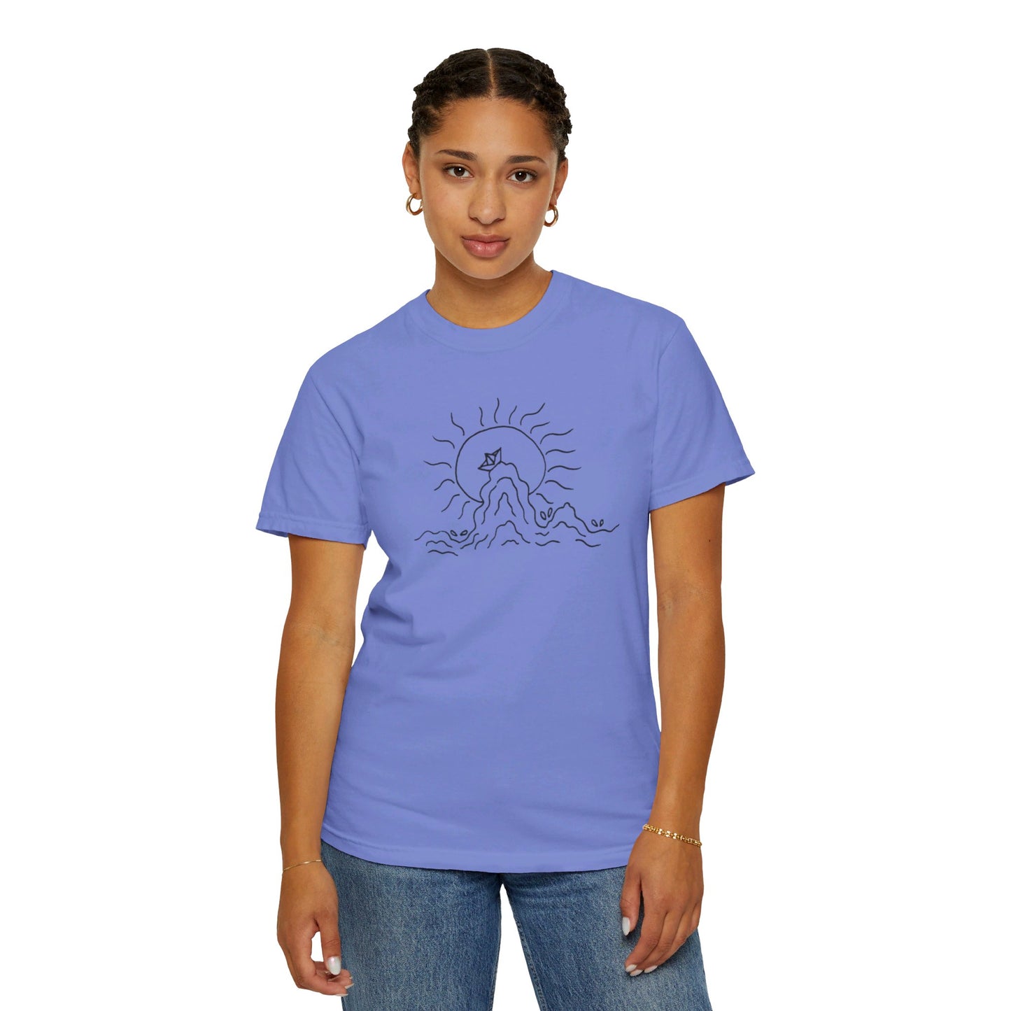Into the Golden Hour by Maleeh Molstad limited edition unisex garment-dyed t-shirt ~ Peace