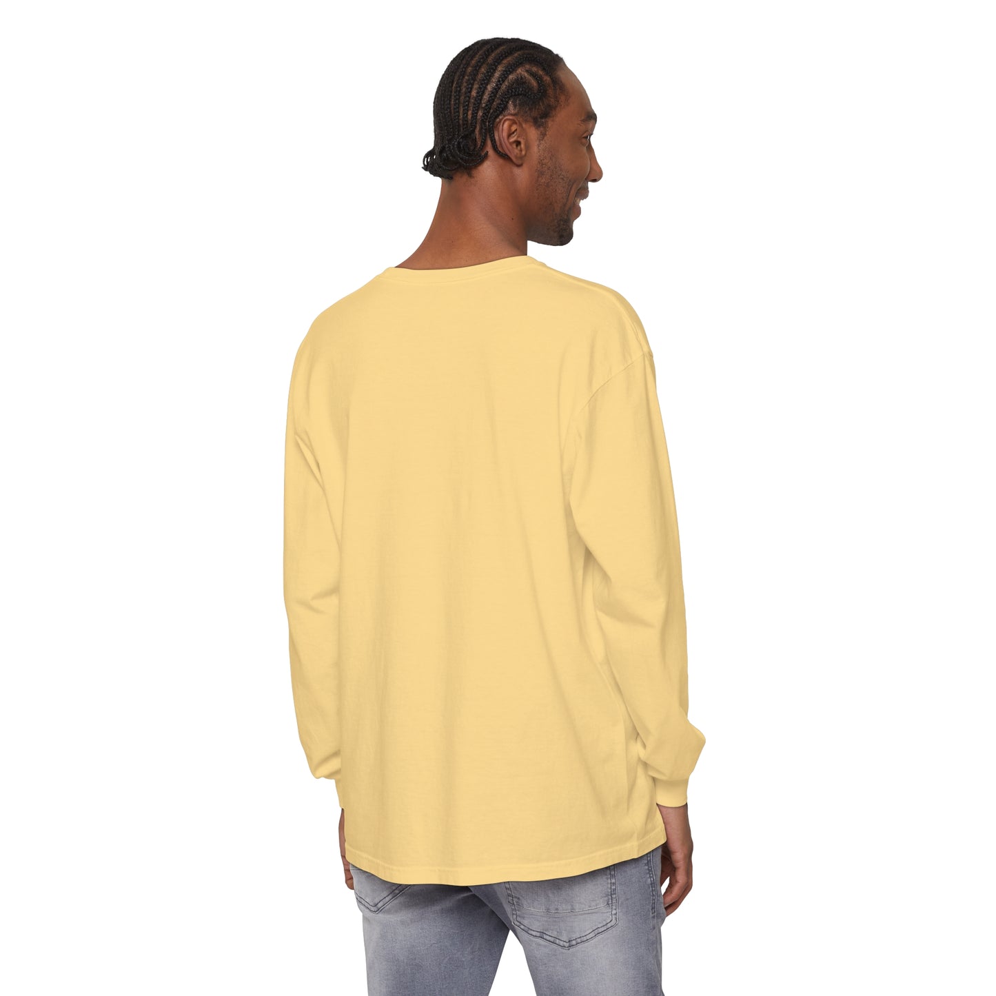 Into the Golden Hour by Maleeh Molstad limited edition unisex garment-dyed long-sleeve t- shirt ~ Space