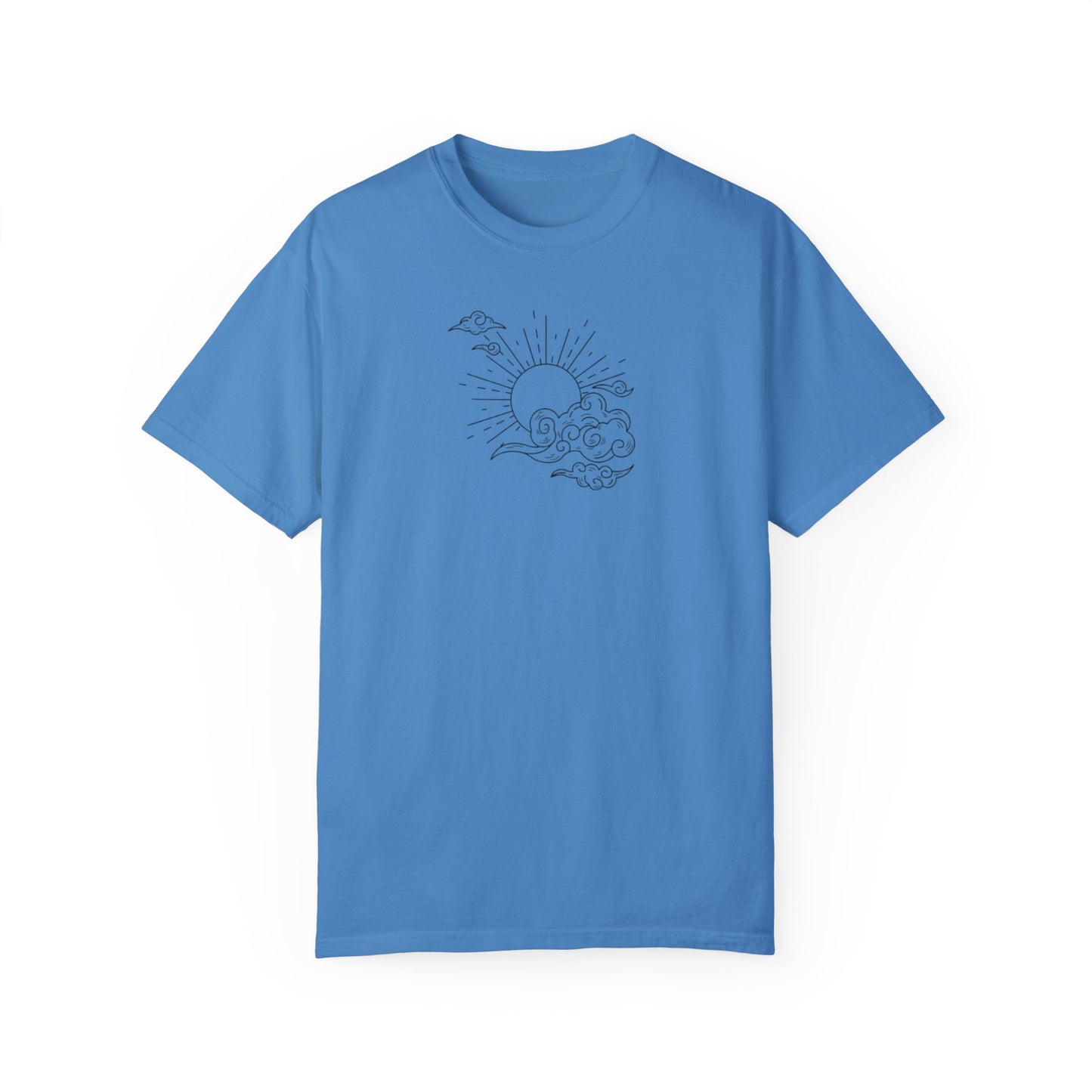Where The Stars Shine Indigo Blue by Maleeh Molstad unisex garment-dyed t-shirt ~ Optimistic