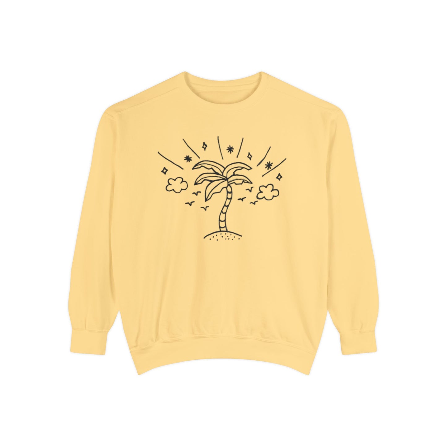 Into the Golden Hour by Maleeh Molstad limited edition unisex garment-dyed sweatshirt ~ Euphoria