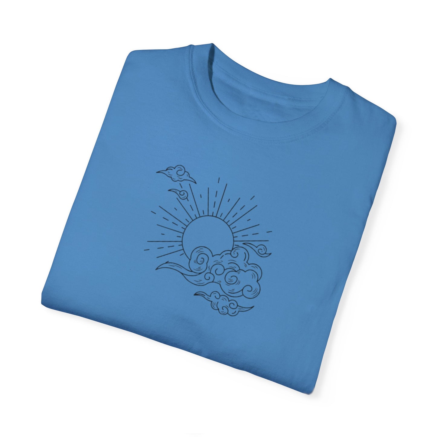 Where The Stars Shine Indigo Blue by Maleeh Molstad unisex garment-dyed t-shirt ~ Optimistic
