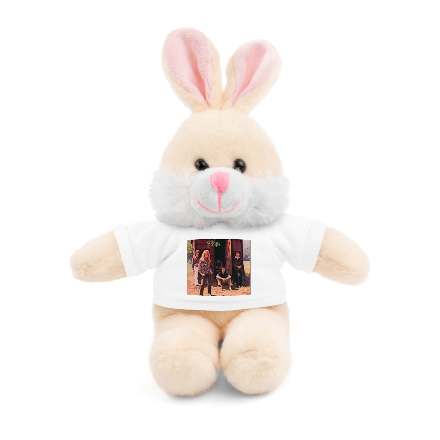 Small plush with A Group Called Smith T-shirt — Cute Keepsake Gift for Kids & Couples