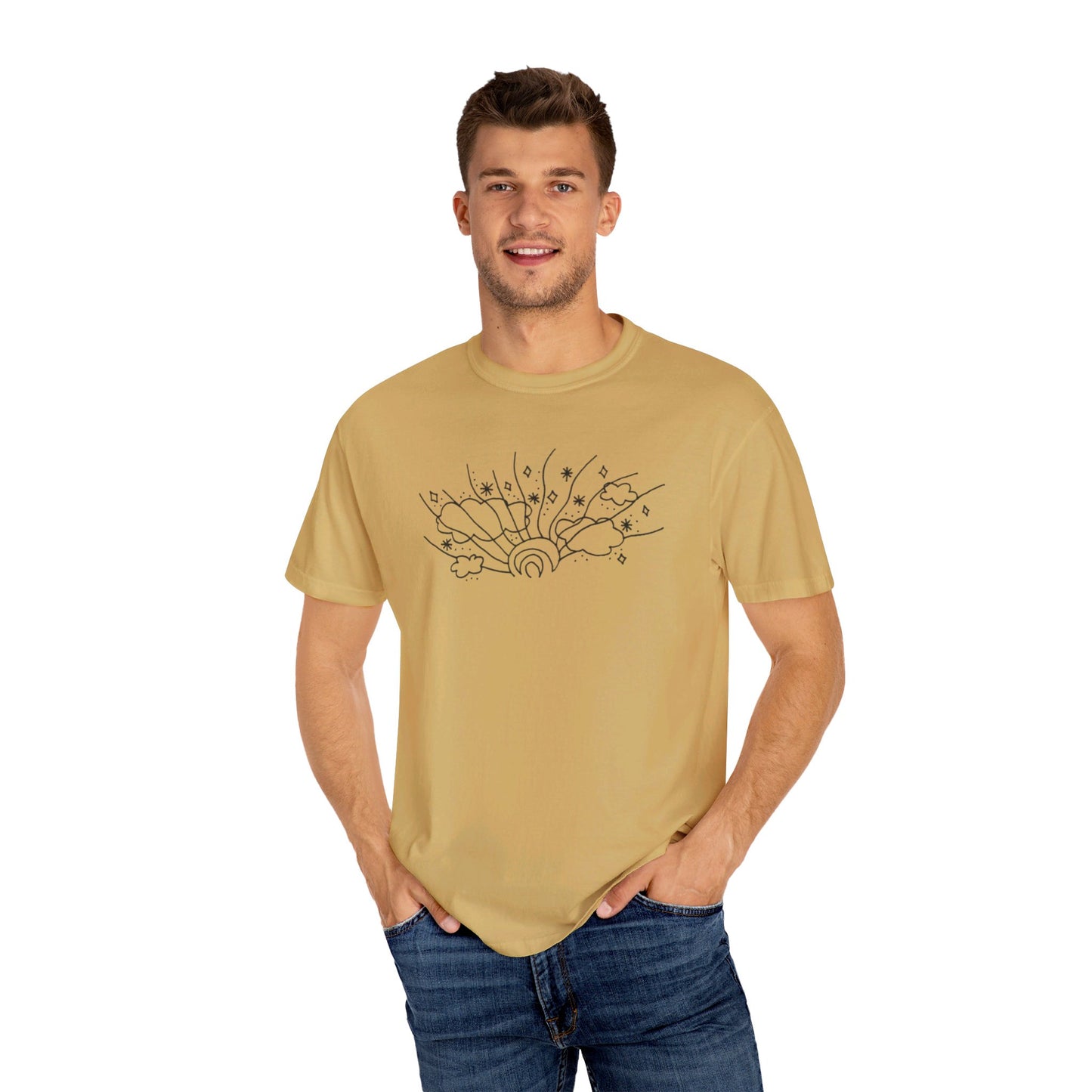 Into the Golden Hour by Maleeh Molstad limited edition unisex garment-dyed  t-shirt ~ Summer